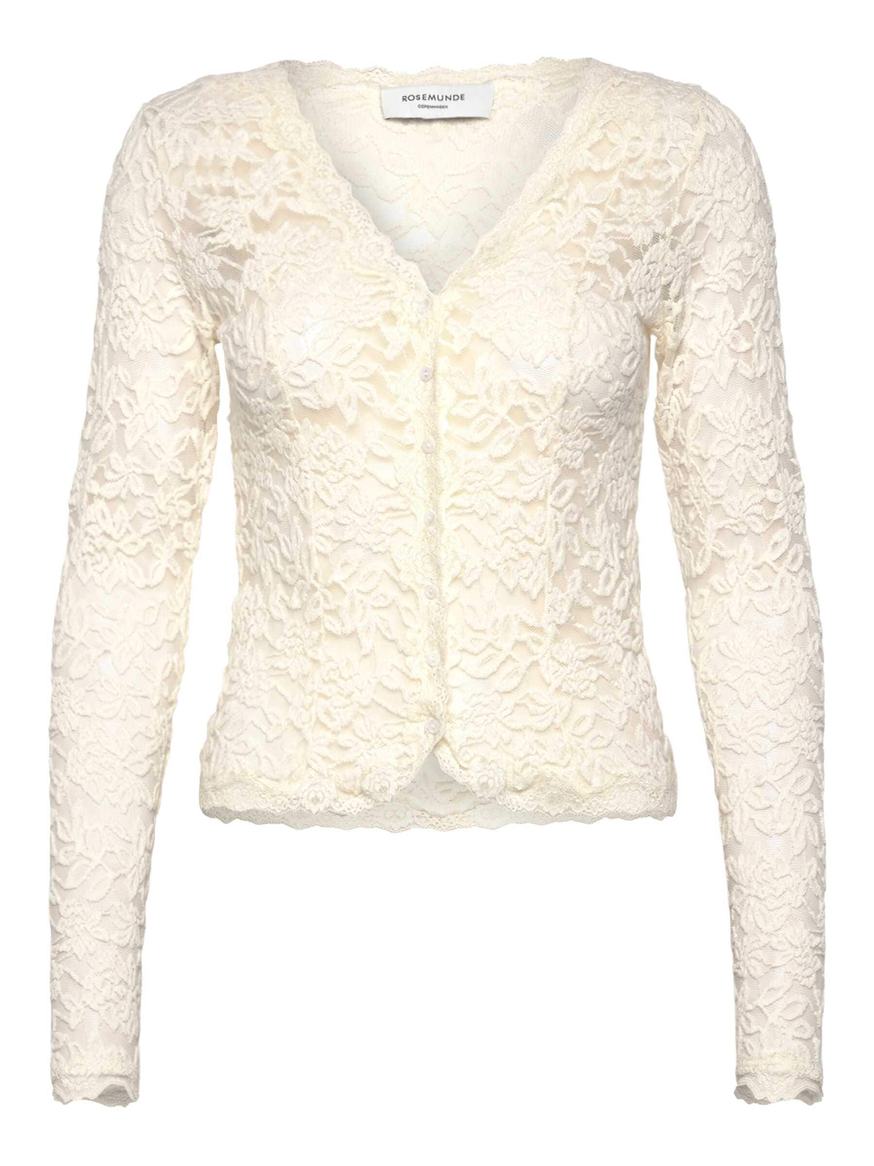 rosemunde Strickjacke »Delicia lace cardigan« traumhafte Jacke aus elastischer Baumwollspitze mit V-Ausschnitt