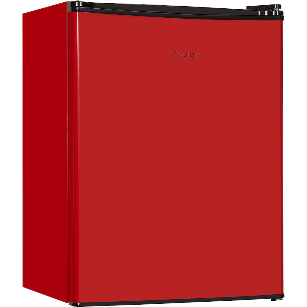 exquisit Kühlschrank »KB60-V-090E«, KB60-V-090E rot, 62 cm hoch, 45 cm breit