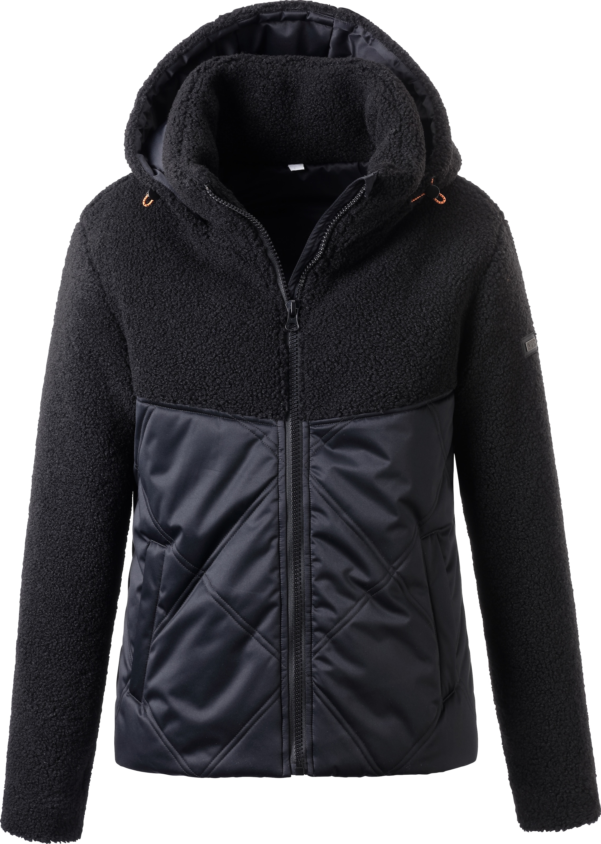 LPO Steppjacke »XAVIA WMN«, hochgeschlossener Kragen mit Sherpa-Fleece