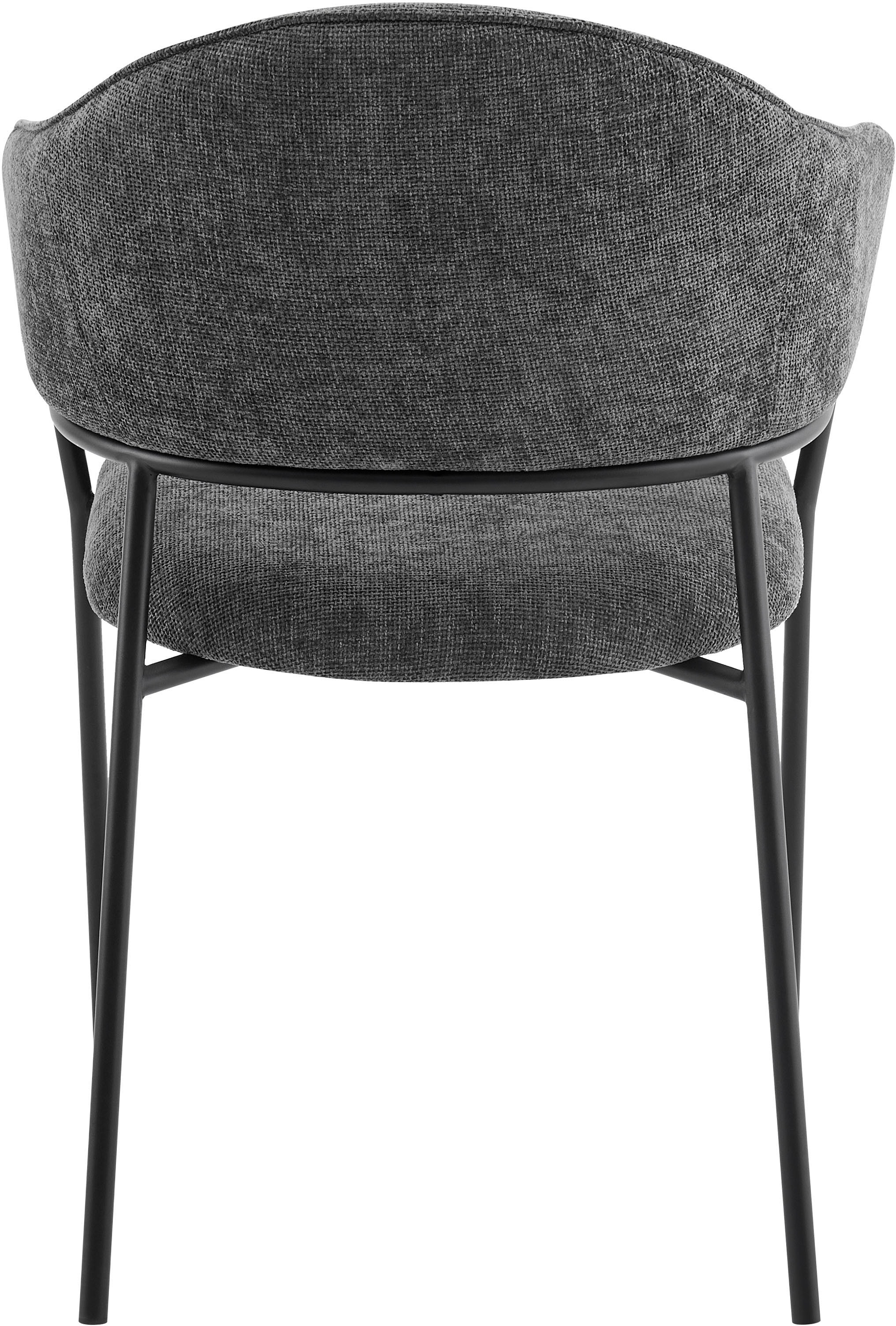 byLIVING Esszimmerstuhl »Curve« (Set) 2 Stk. Webstoff moderner Stoff Stuhl mit gemütlichem Sitzkomfort, verschiedene Farben.