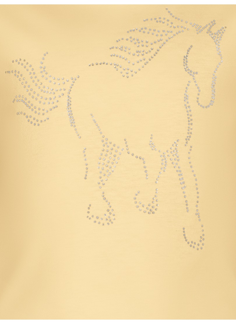 Trigema T-Shirt »TRIGEMA T-Shirt mit glitzerndem Pferde-Printmotiv«, (1 tlg.)