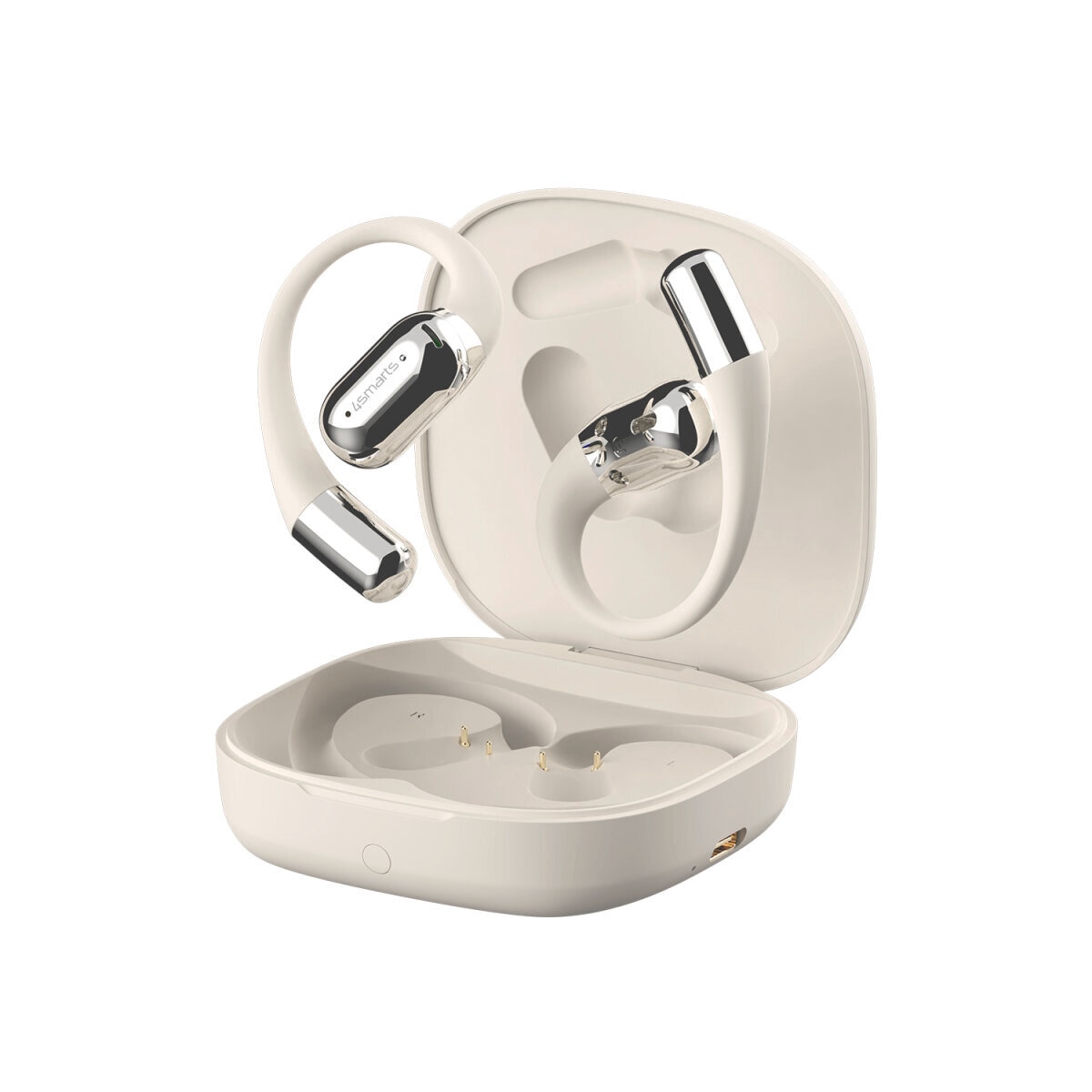 4smarts wireless Kopfhörer »Open-Ear Bluetooth Kopfhörer SkyBuds AI Screen«, A2DP Bluetooth-AVRCP Bluetooth-HFP, Freisprechfunktion