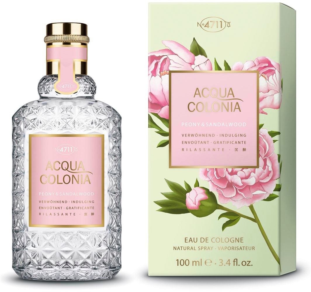 4711 Herren Eau de Cologne »Acqua Colonia PEONY & SANDALWOOD EAU DE COLOGNE NATURAL SPRAY 100« mit floral-holziger Duftnote in grün