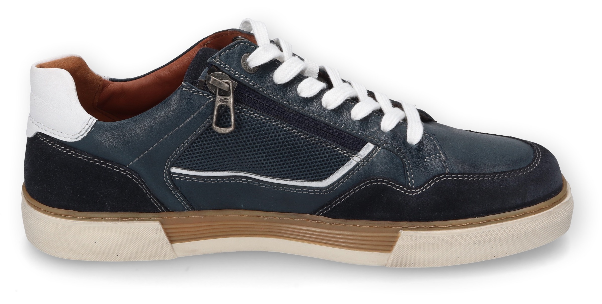 camel active Sneaker, Retro Sneaker, Schnürschuh, Halbschuh mit Lederinnensohle