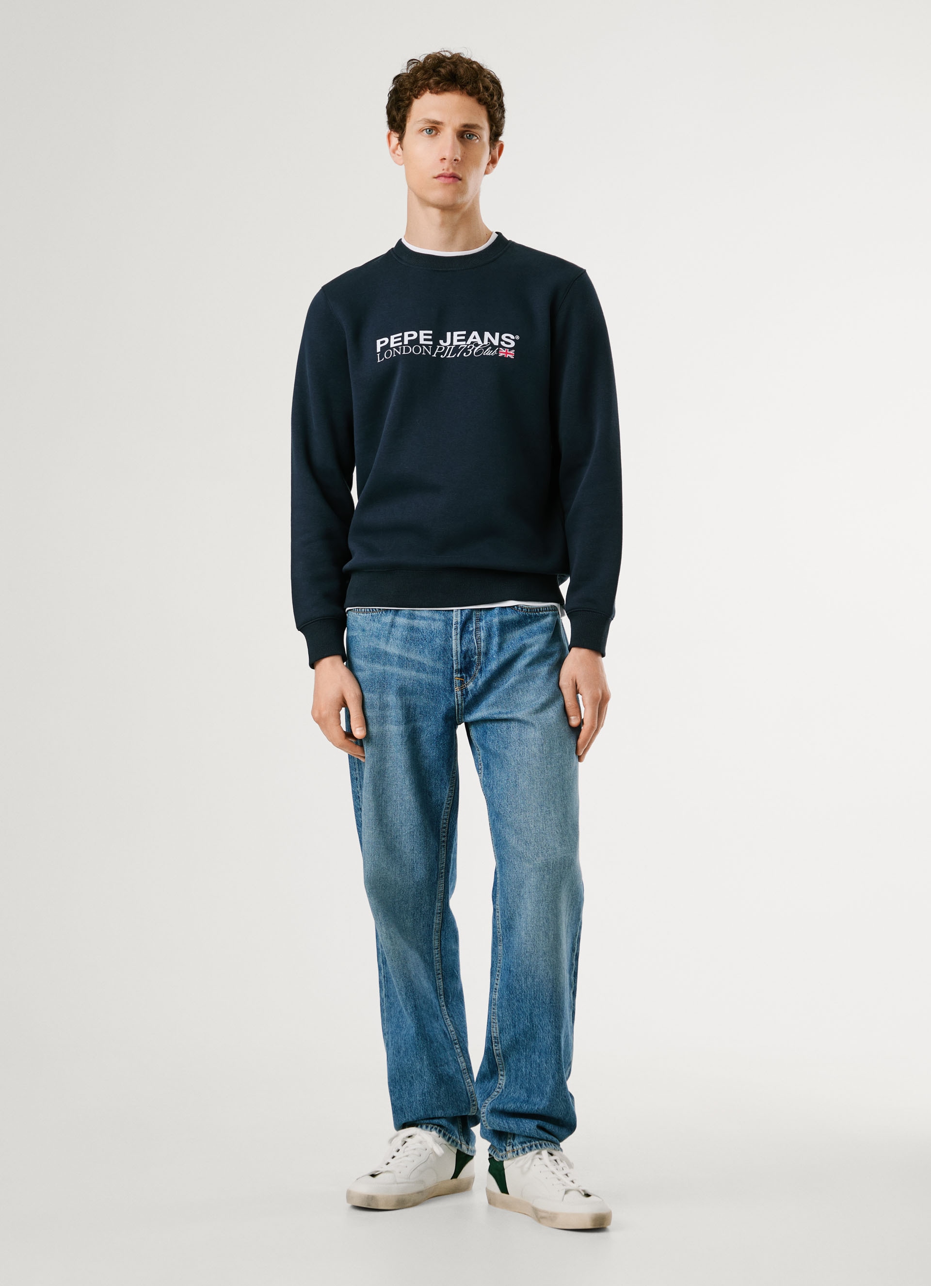 Pepe Jeans Sweatshirt »MATTHEW CREW« mit Label-Print auf der Brust