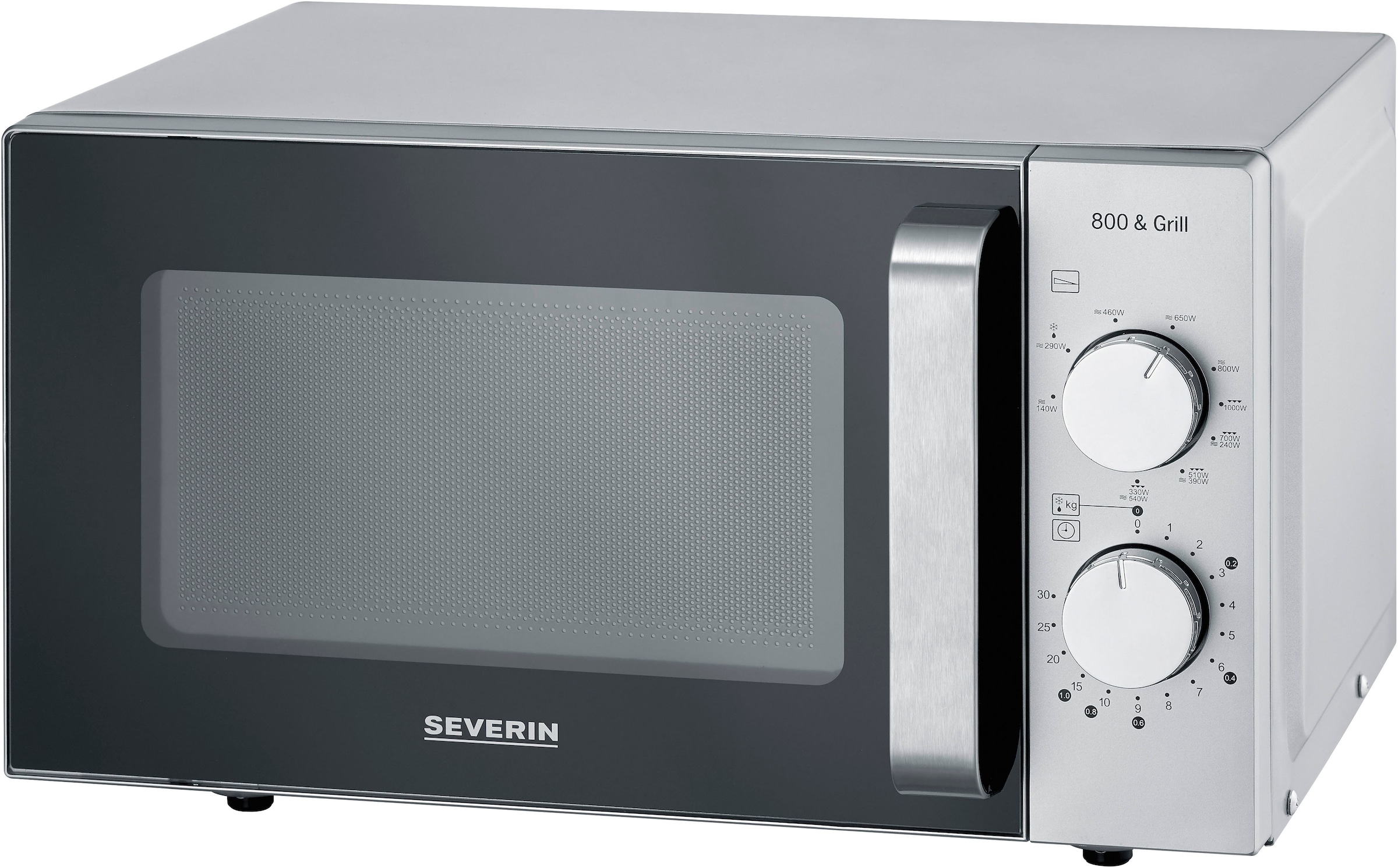 Severin Mikrowelle »2-in-1 mit Glasboden und Grill MW 7768«, Mikrowelle-Grill, vollflächiger Glasboden für eine gleichmäßige Wärmeverteilung
