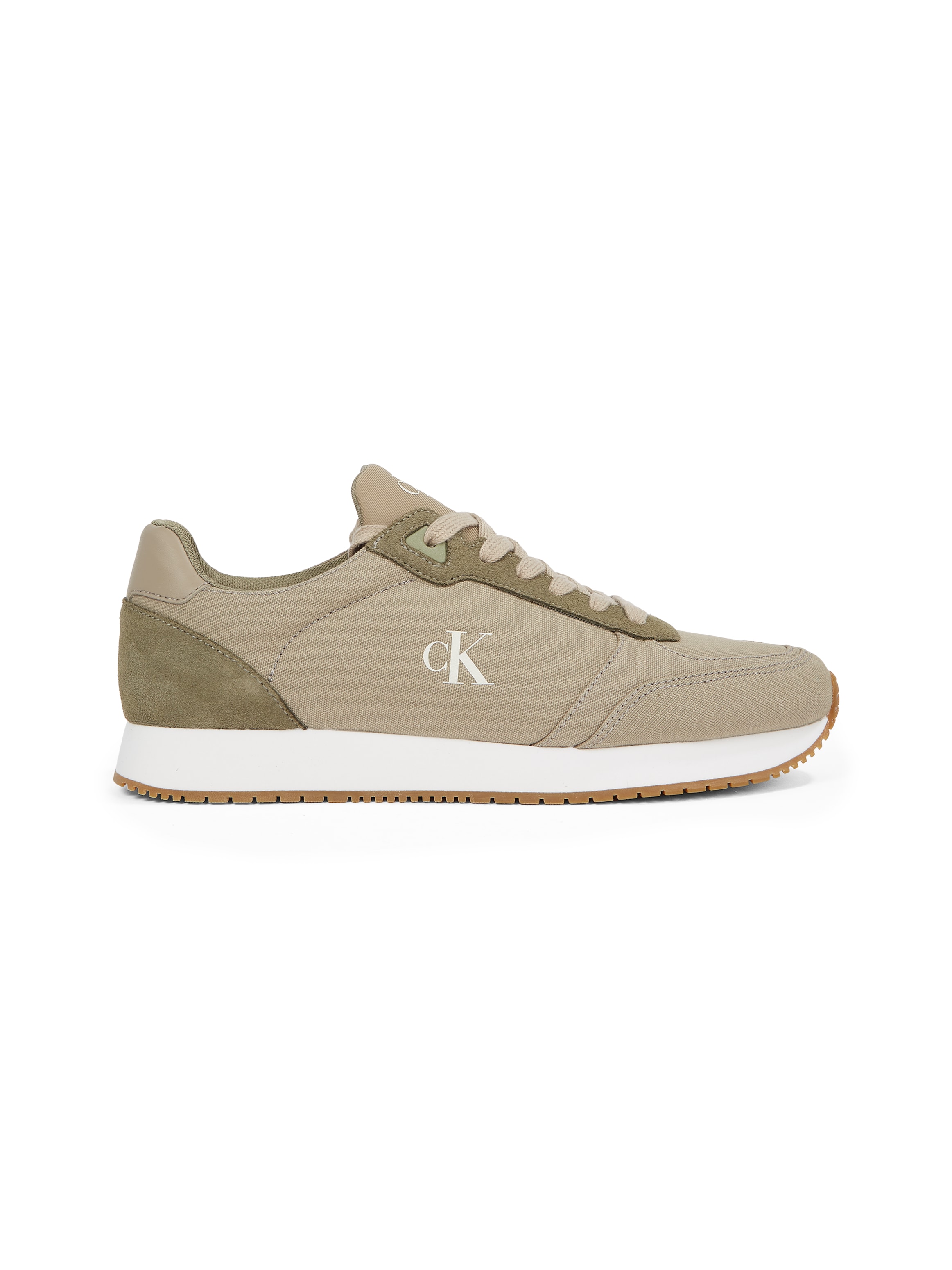 Calvin Klein Jeans Sneaker »RUNNER SOCK LACEUP MG CANVAS«, Freizeitschuh, Halbschuh, Schnürschuh in klassischer Optik