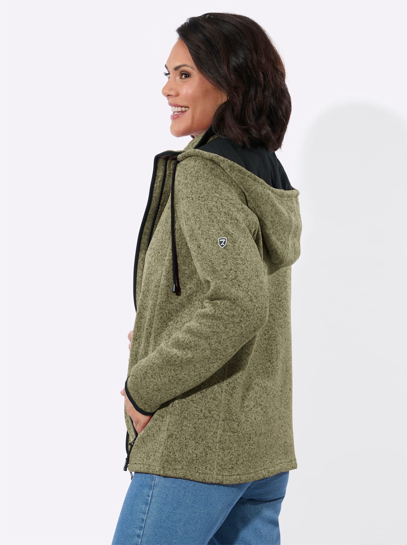 Casual Looks Fleecejacke mit Kapuze