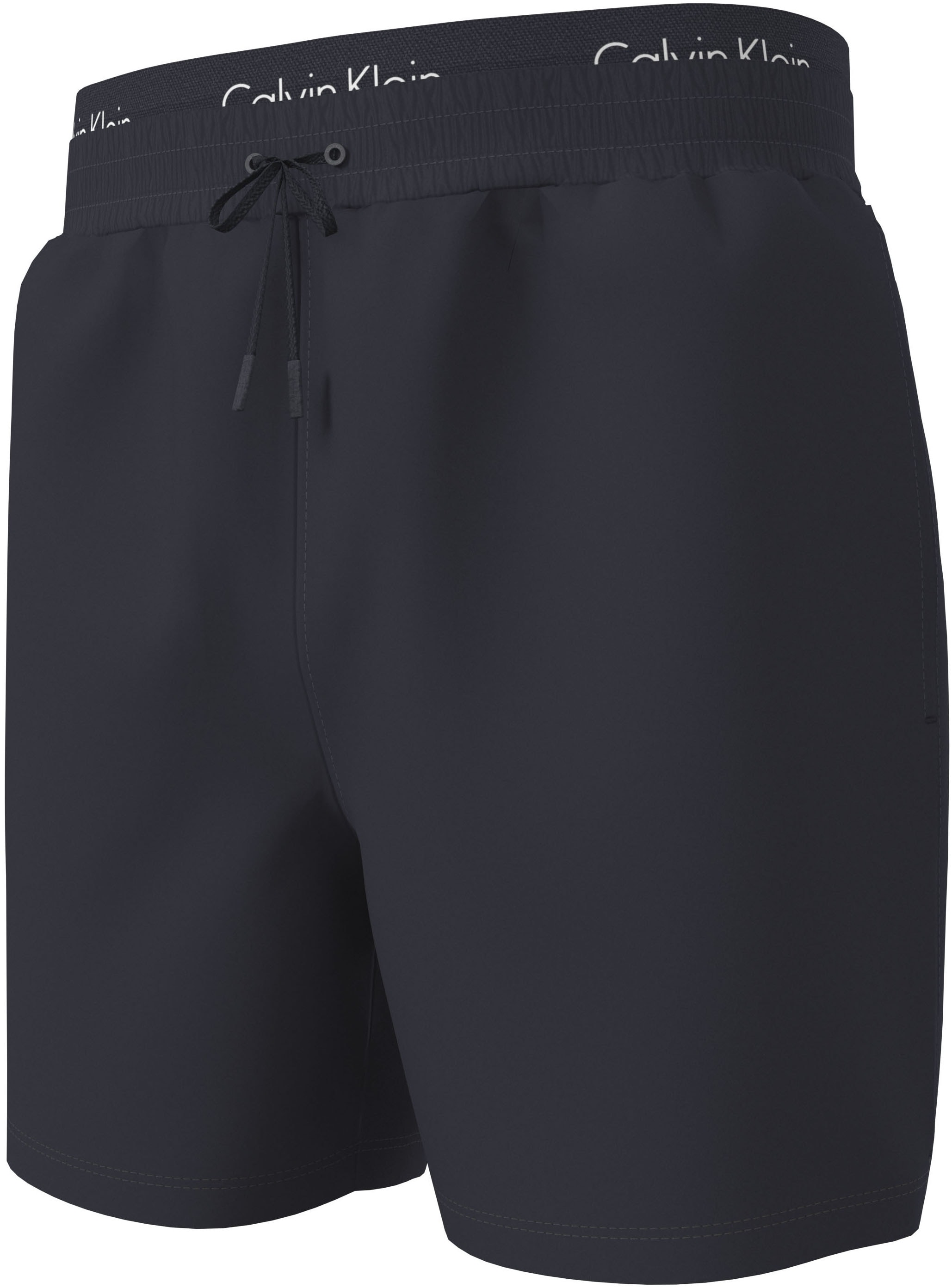 Calvin Klein Swimwear Badeshorts Körpernahe Passform mit elastischem Bund