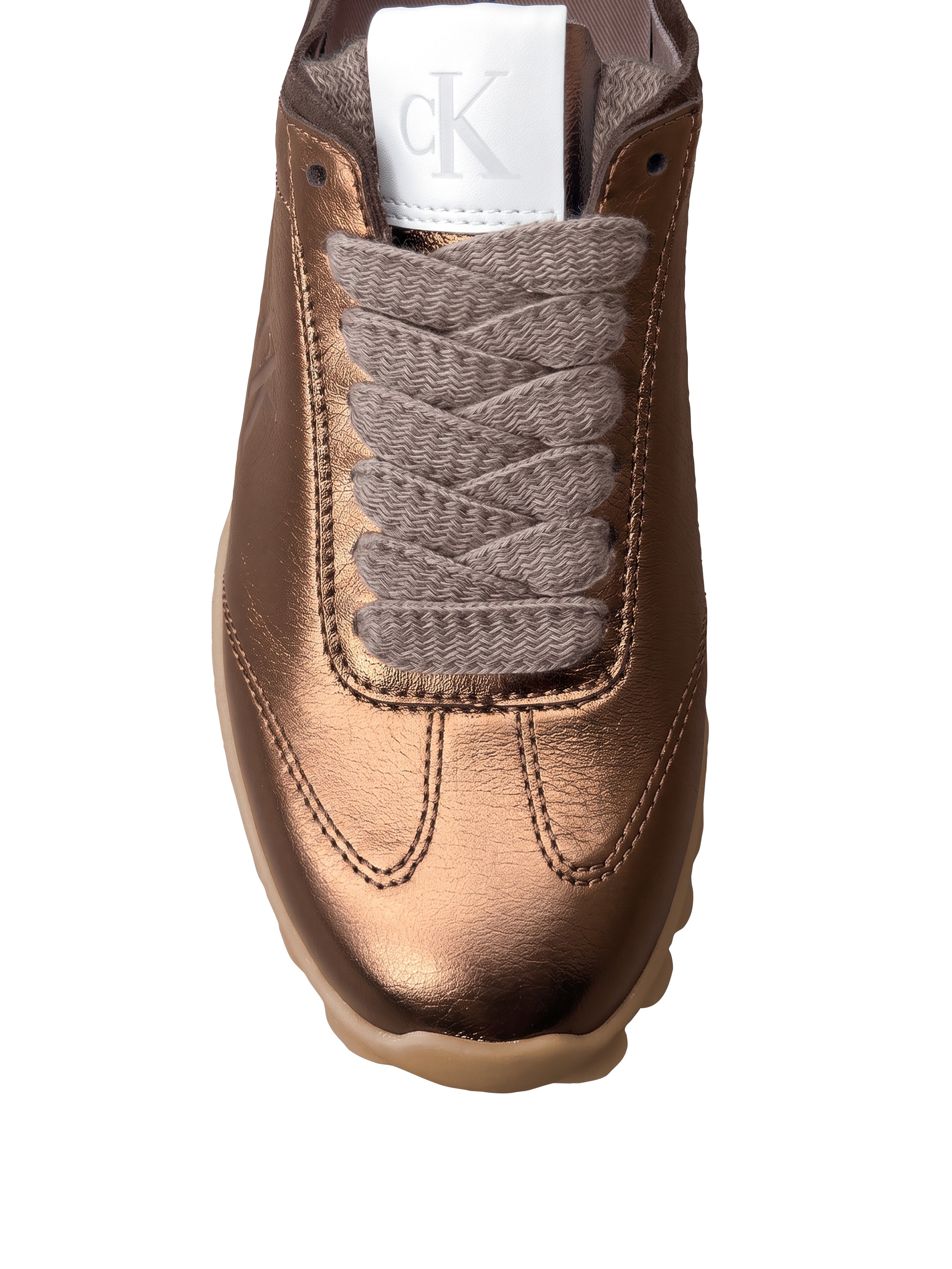 Calvin Klein Sneaker »LOW PROFILE SNEAKER MET«  Halbschuh, Freizeitschuh, Schnürschuh in Metallic-Optik