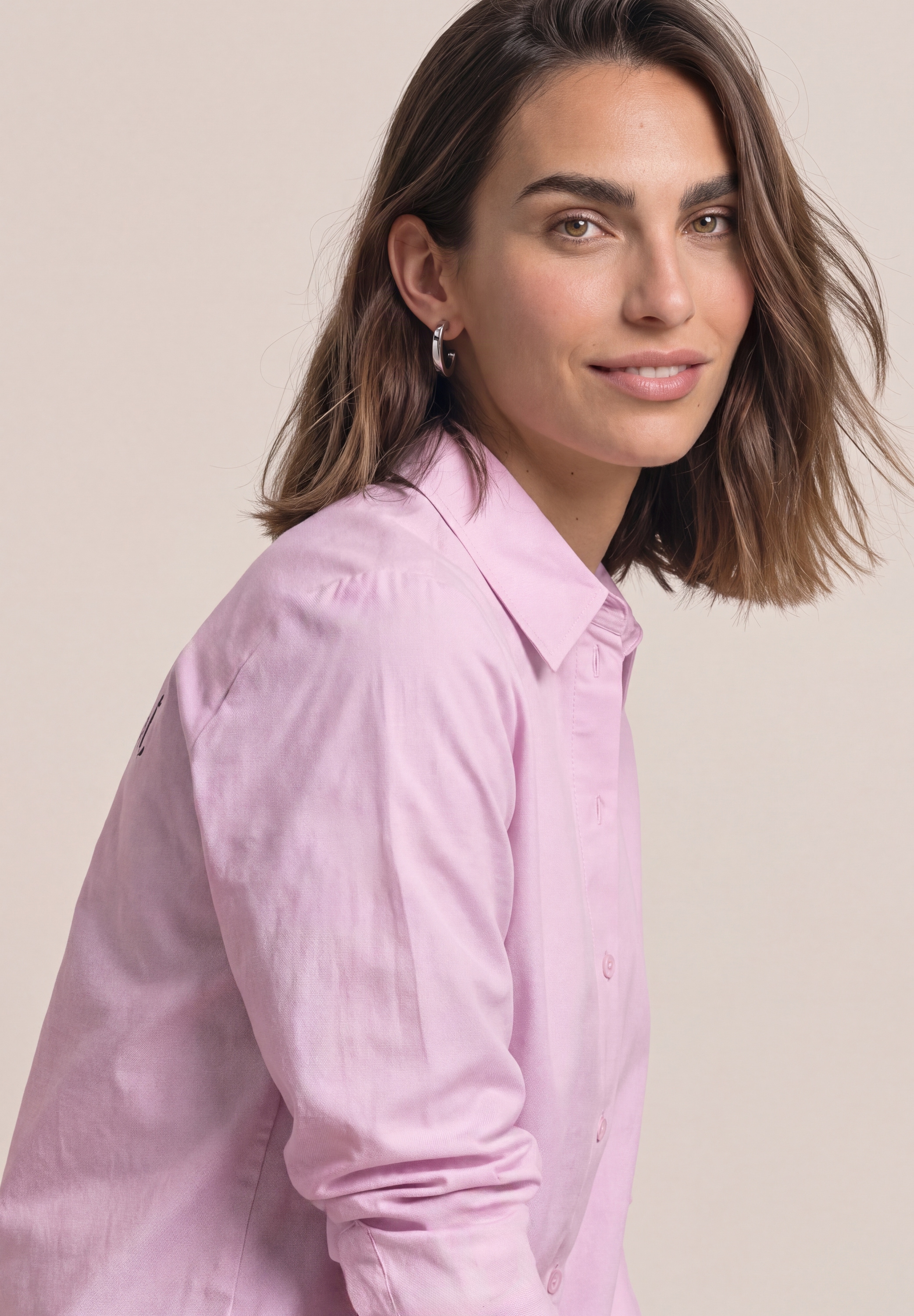 STREET ONE Oxford Bluse mit Backprint