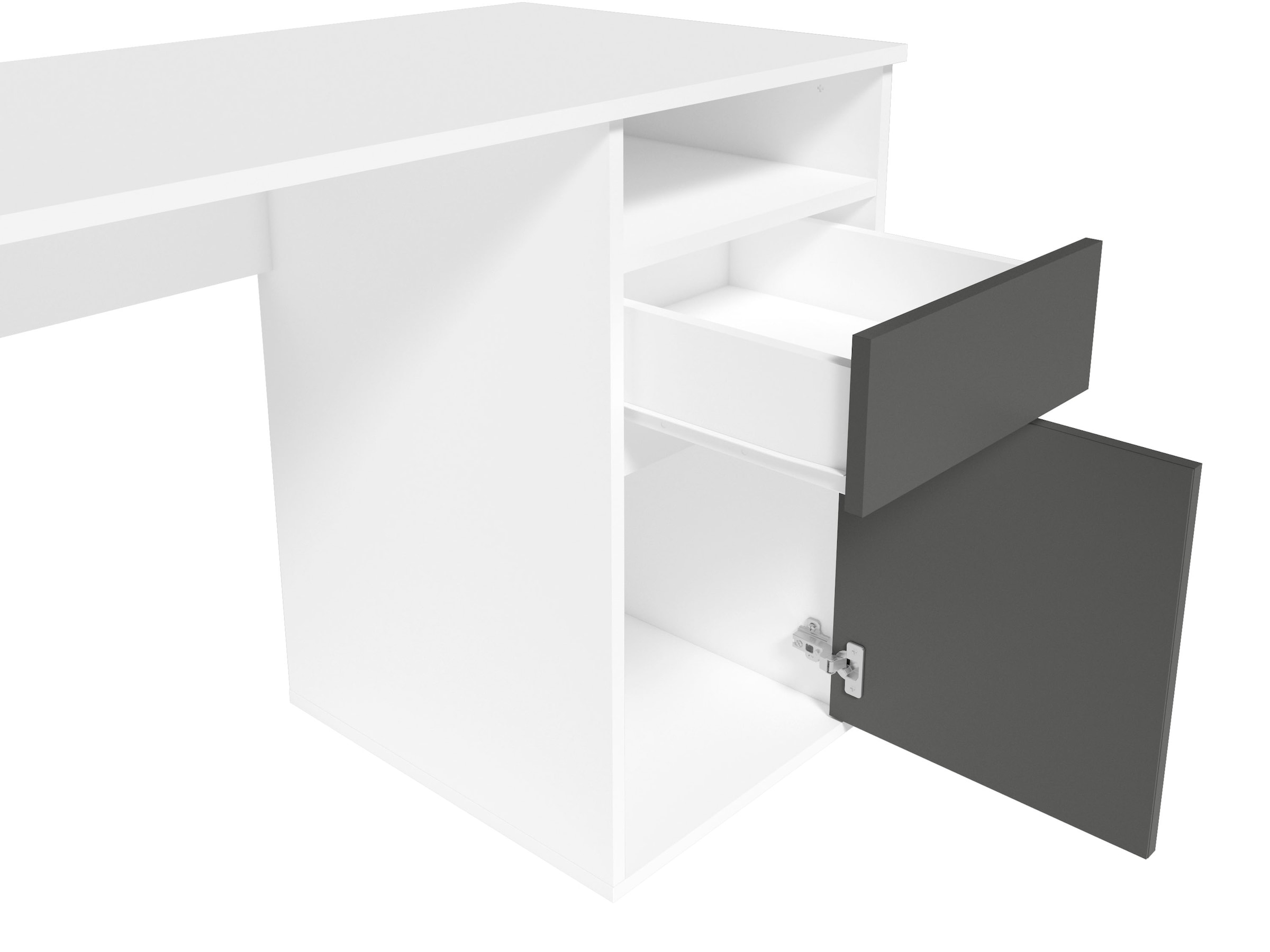 Home affaire Schreibtisch »Tinsley«, mit Schublade, und Tür, Breite 120 x53 cm