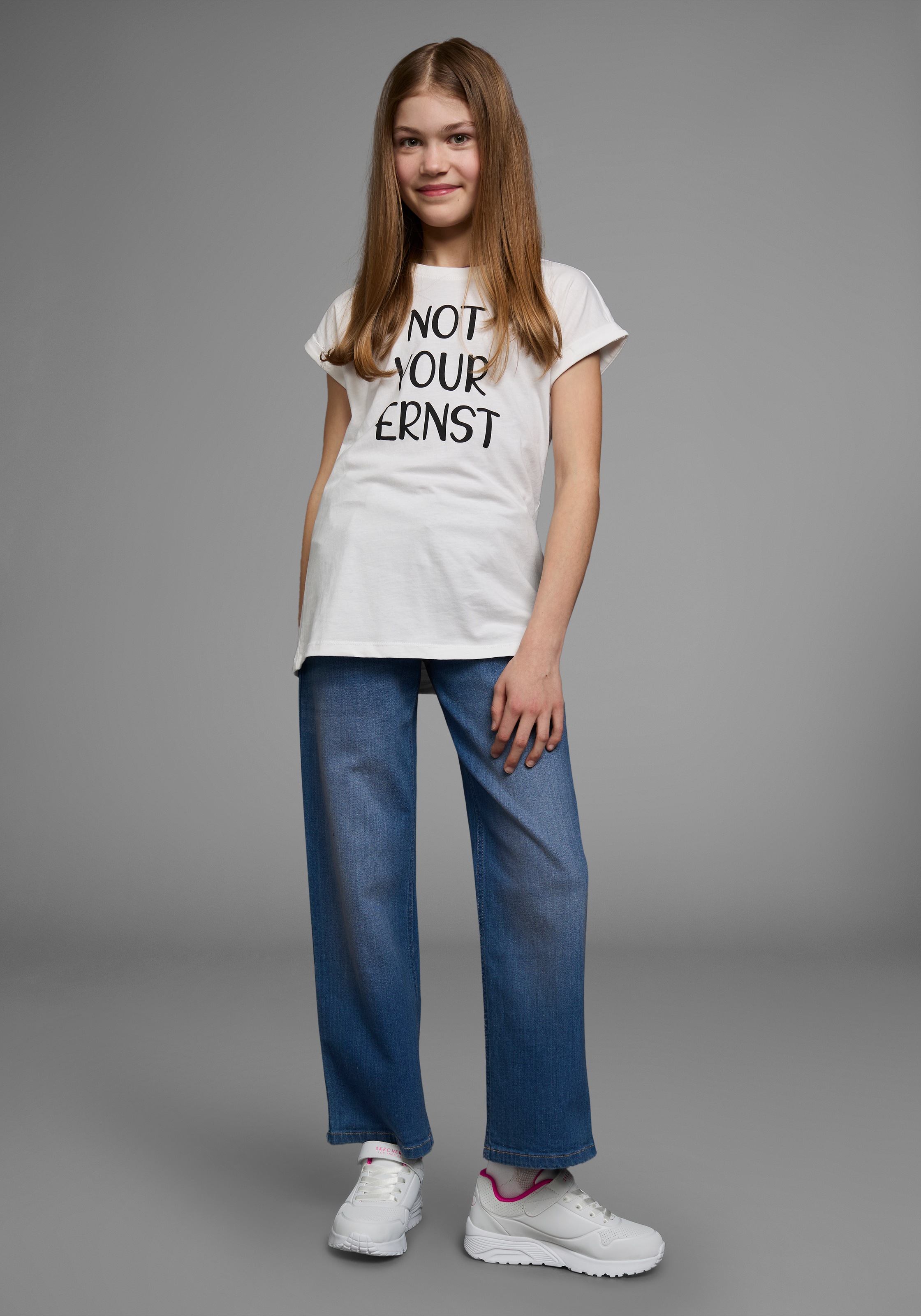 KIDSWORLD T-Shirt »NOT YOUR ERNST«, Kurzarm, bedruckt, Rundhalsausschnitt, aus Baumwolle