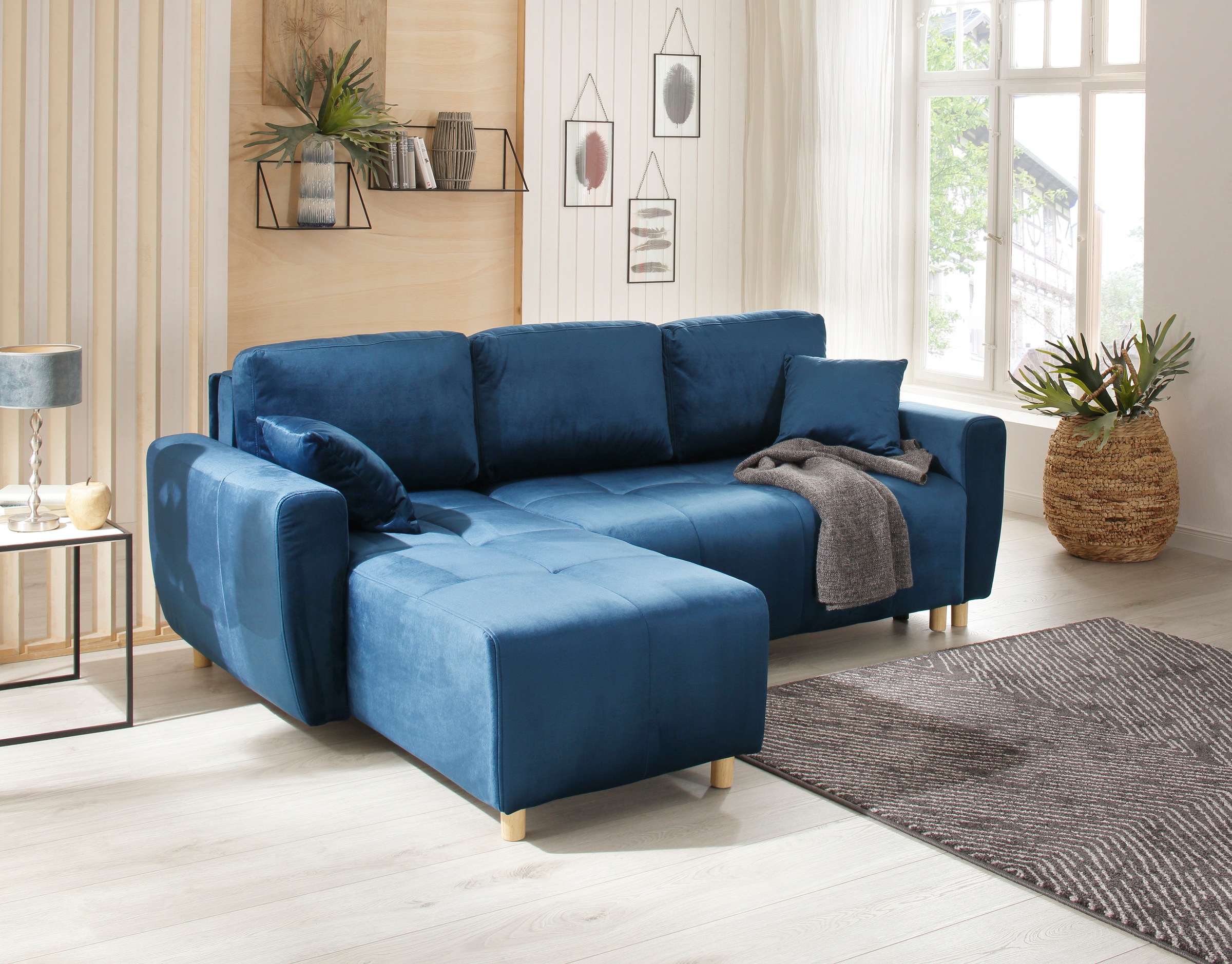 Home affaire Ecksofa »Scania L-Form« wahlweise mit Bettfunktion und Bettkasten