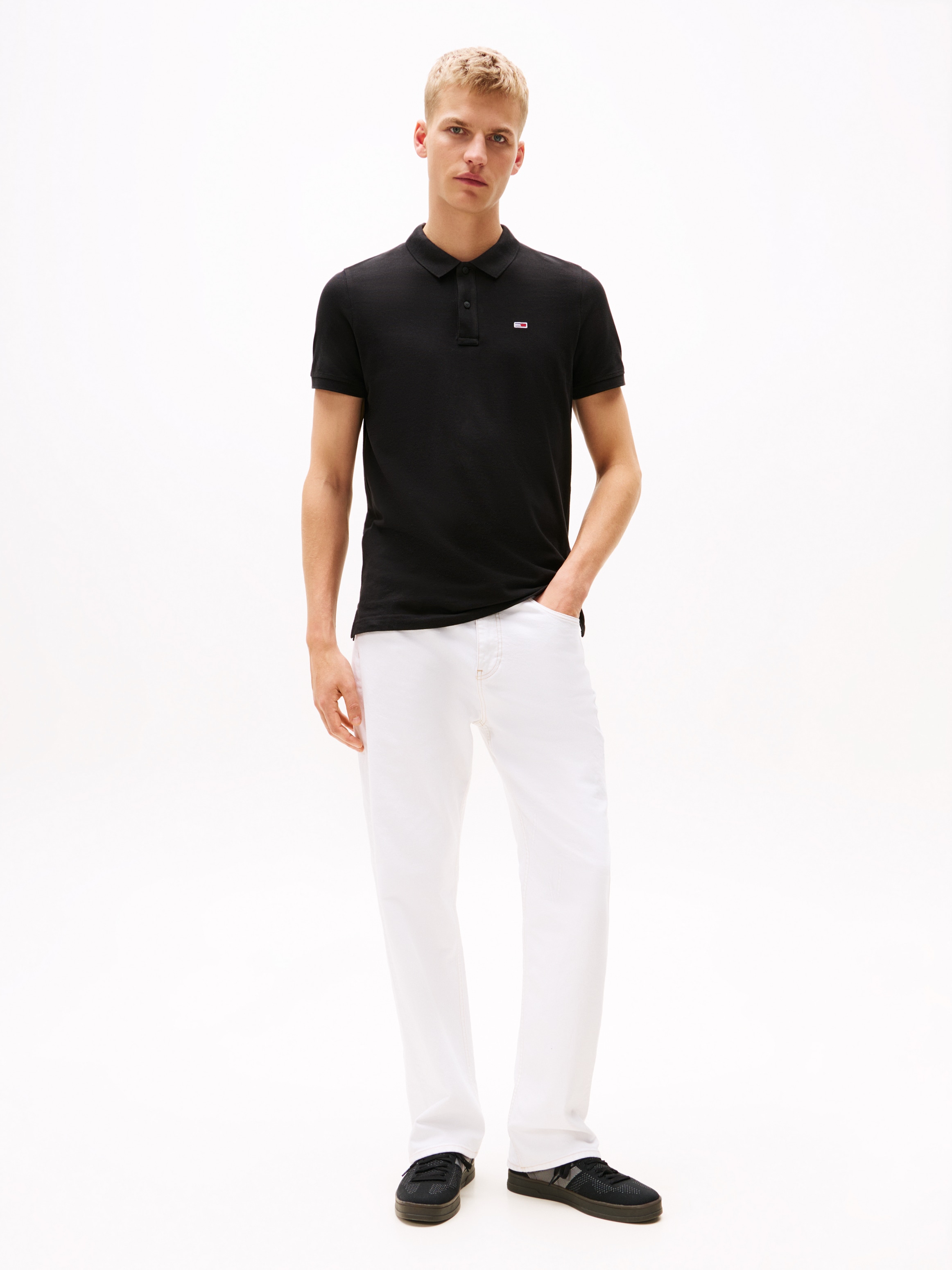 Tommy Jeans Poloshirt »TJM SLIM PLACKET POLO EXT«