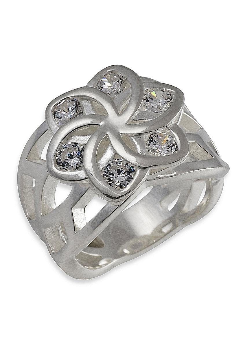 Fingerring »Nenya Flowers - Galadriels Ring, 10004106«, Made in Germany - mit Zirkonia...