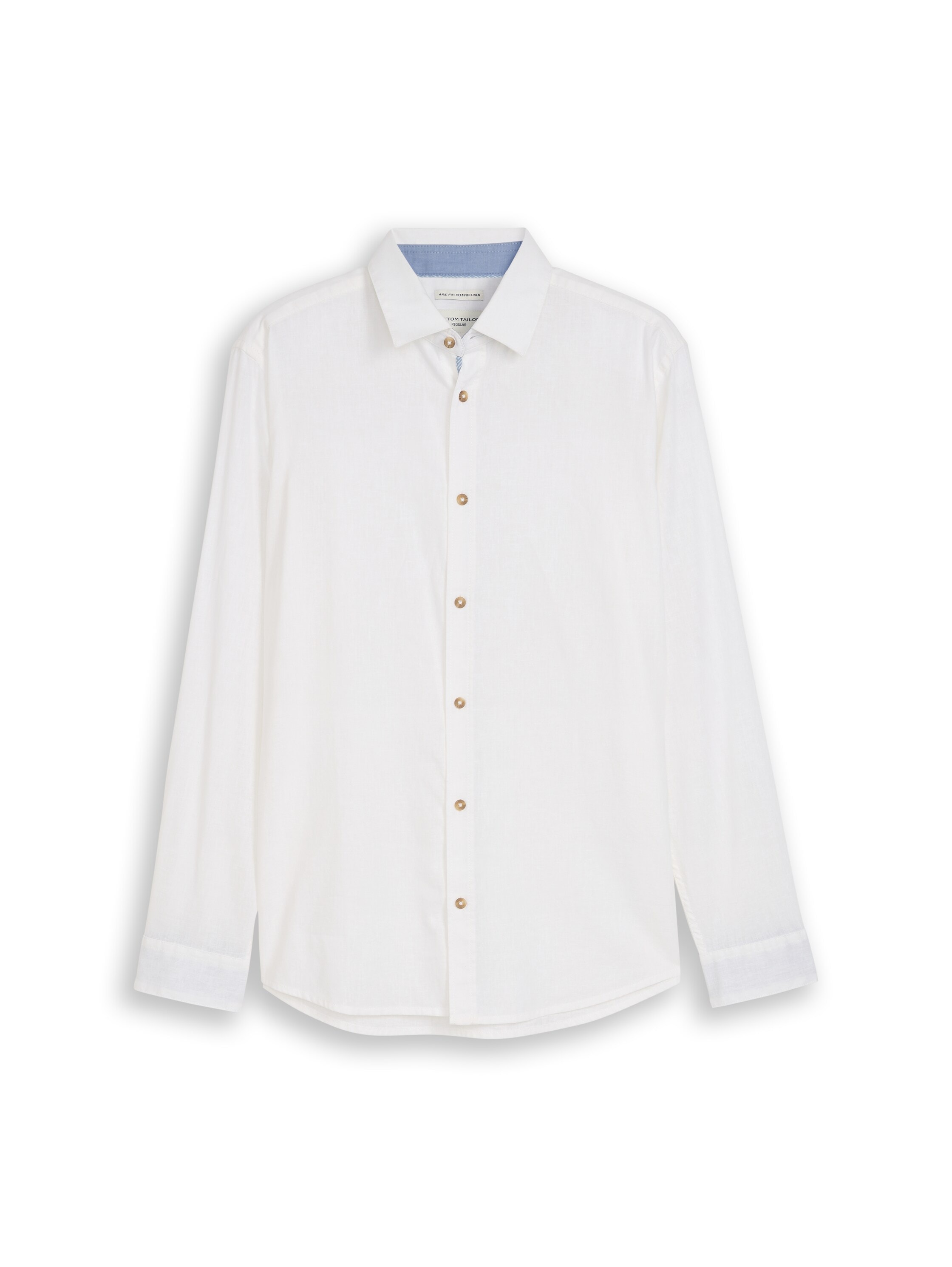 TOM TAILOR Langarmhemd mit Leinen