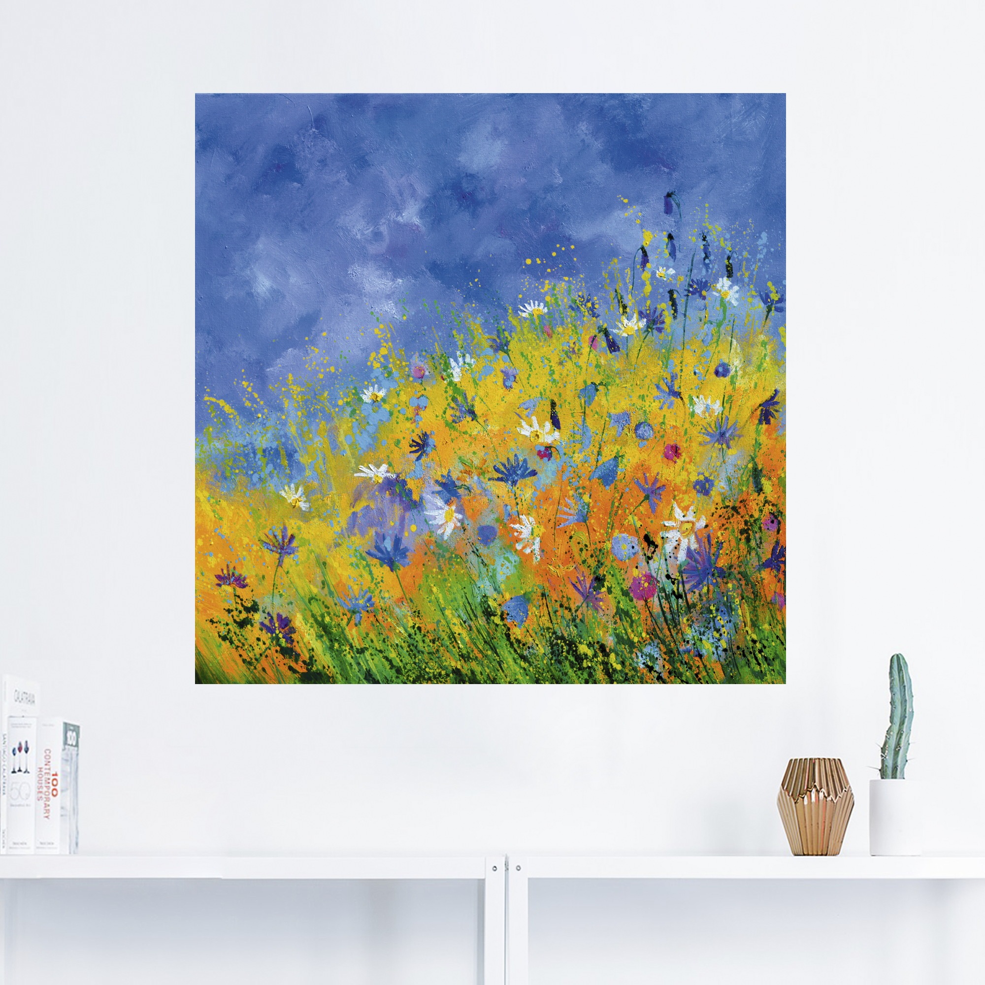 Artland Wandbild »Wildblumen«, Blumenwiese, (1 St.), als Leinwandbild, Wandaufkleber in verschied. Größen
