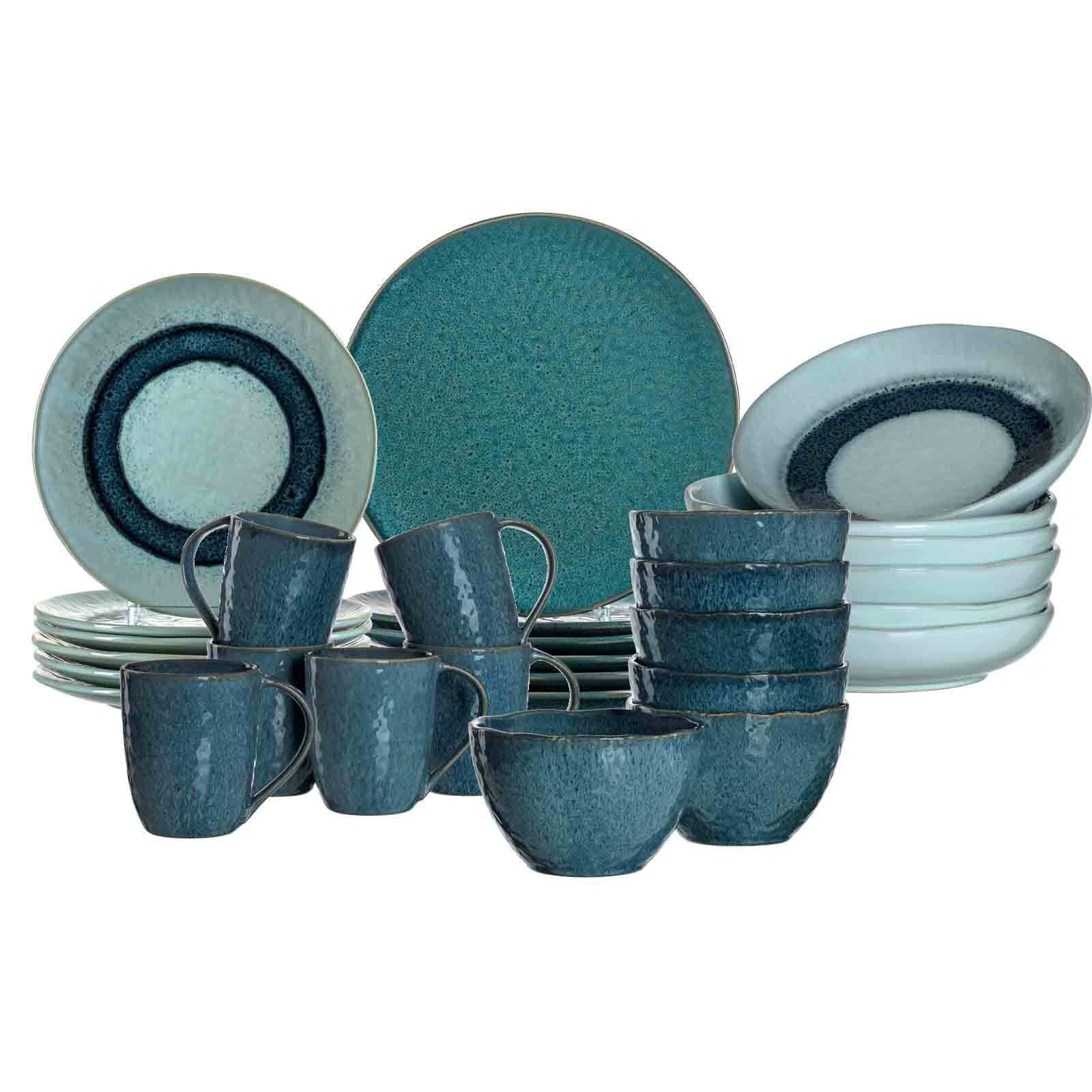 LEONARDO Geschirr-Set »Tafelservice Matera 30er Set« Ideal für den Alltag, spülmaschinengeeignet, mikrowellengeeignet