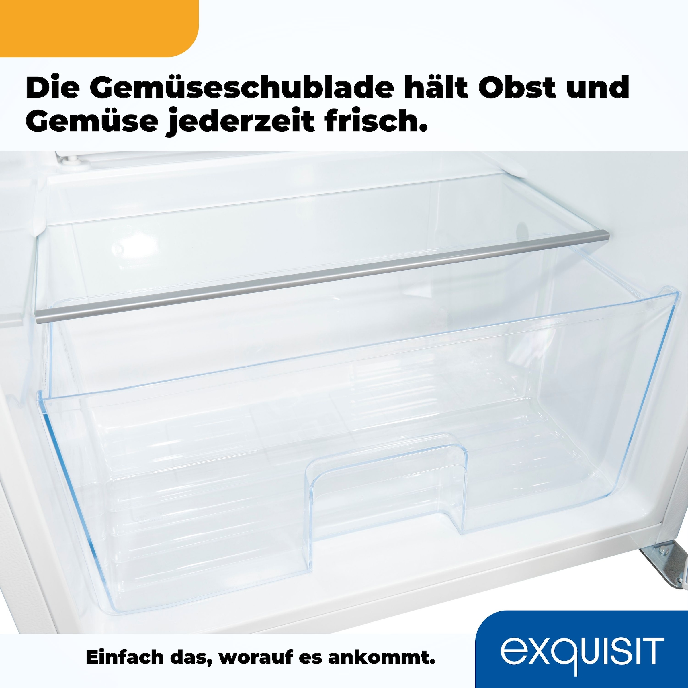exquisit Vollraumkühlschrank »KS16-V-H-010E weiss«, 133 L Volumen
