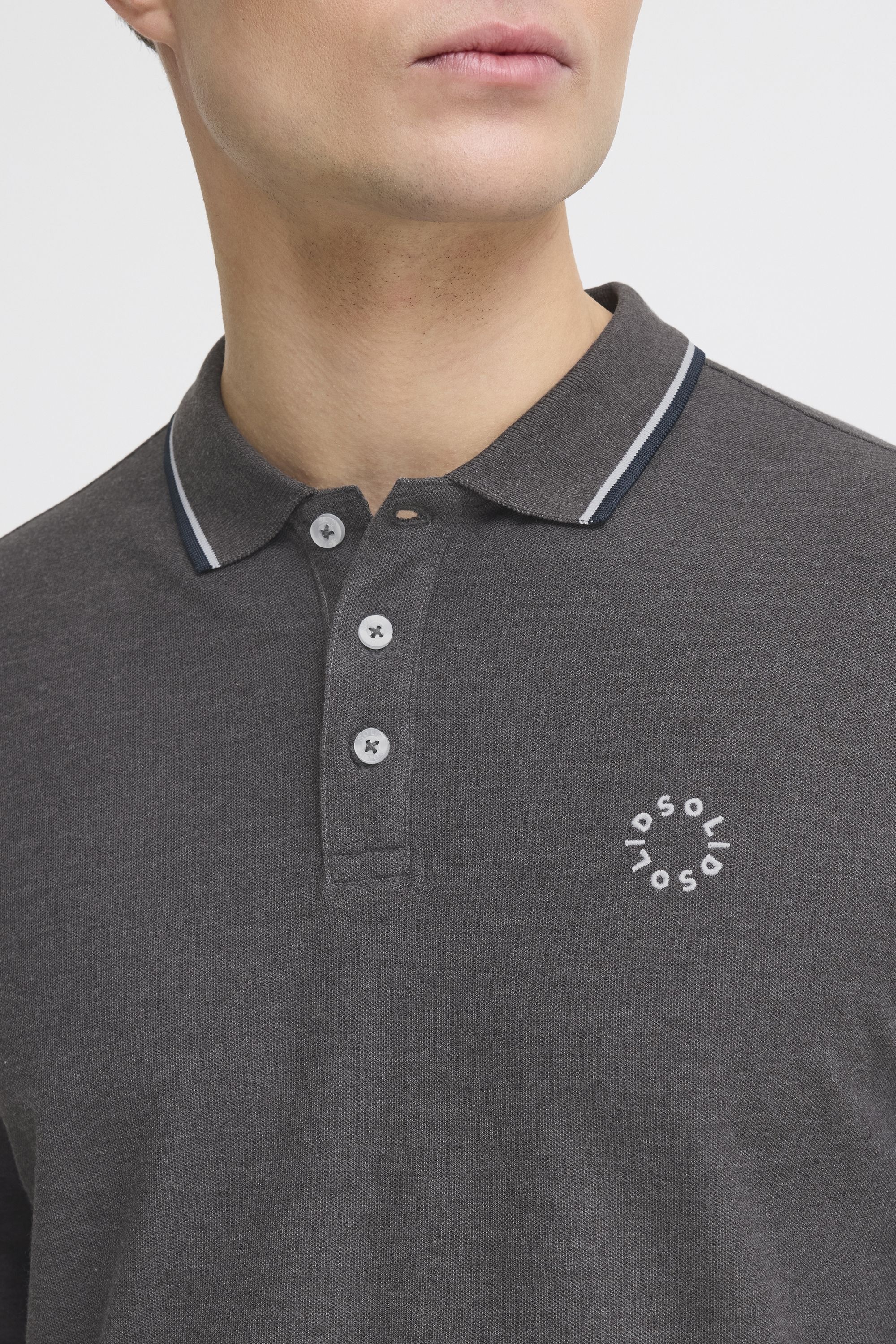 !Solid Langarm-Poloshirt »Langarm-Poloshirt SDHANGOR«