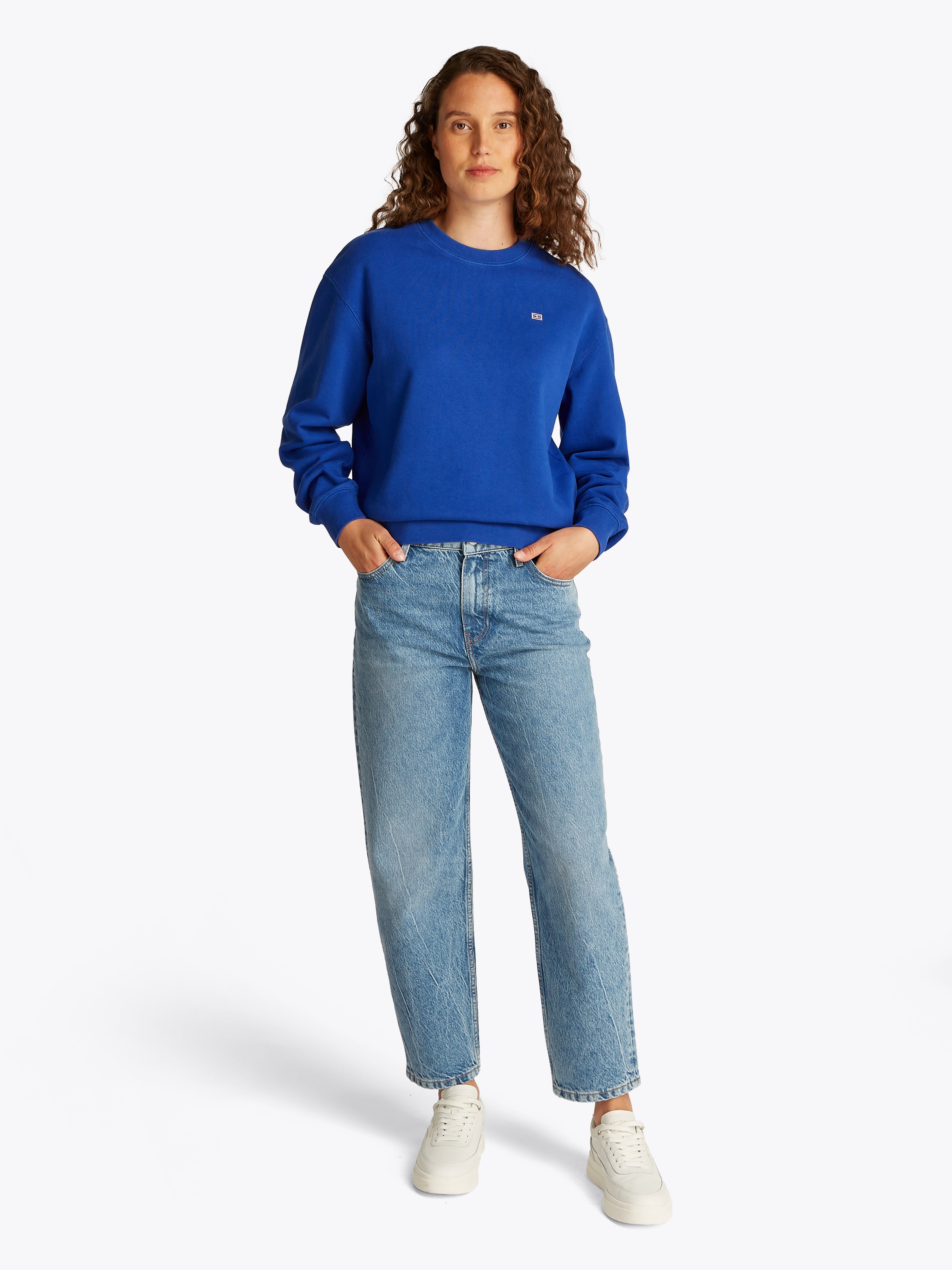 Tommy Hilfiger Sweatshirt »REG CONTRAST FLAG SWEATSHIRT«, mit Logo-Flag