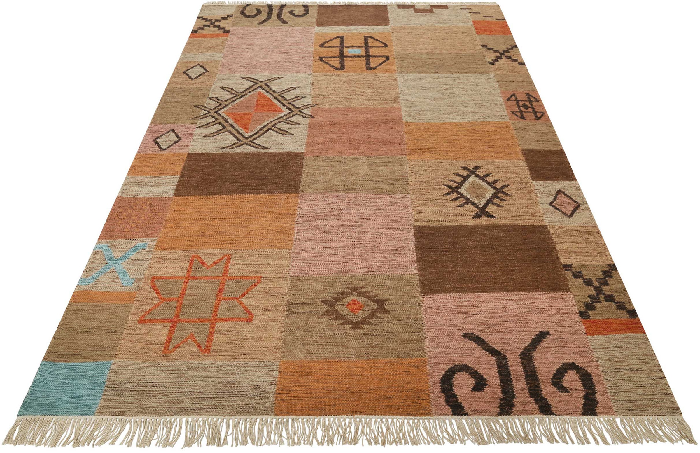 Teppich »Monmartre GL-82105«, rechteckig, handgewebter Naturfaserteppich aus Wolle