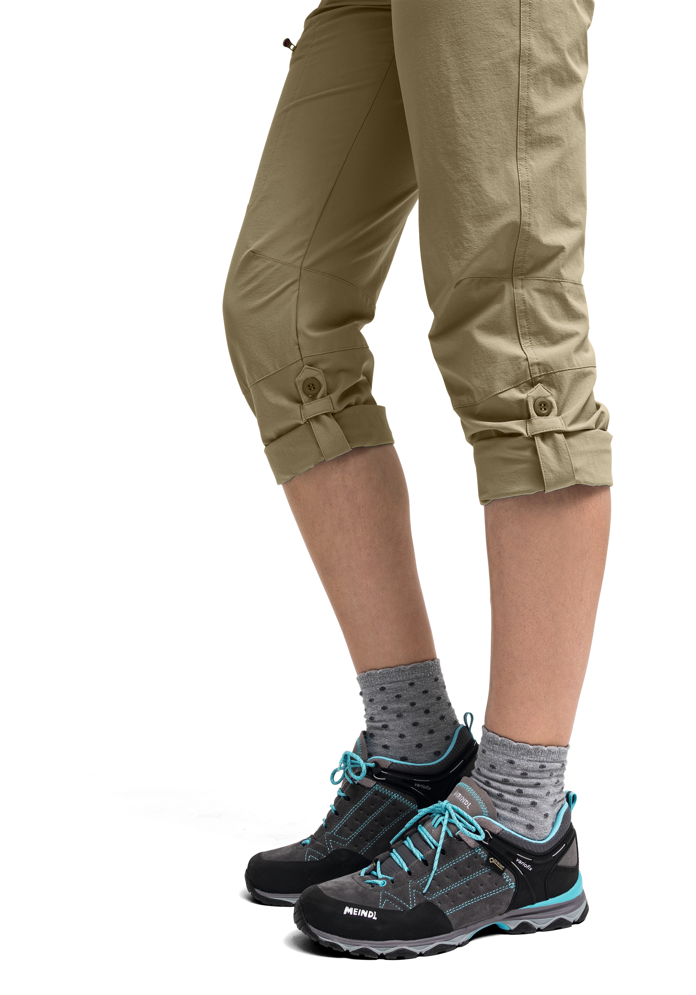 Maier Sports Funktionshose »Lulaka«, Damen Wanderhose, atmungsaktive Outdoor-Hose mit Roll up Funktion