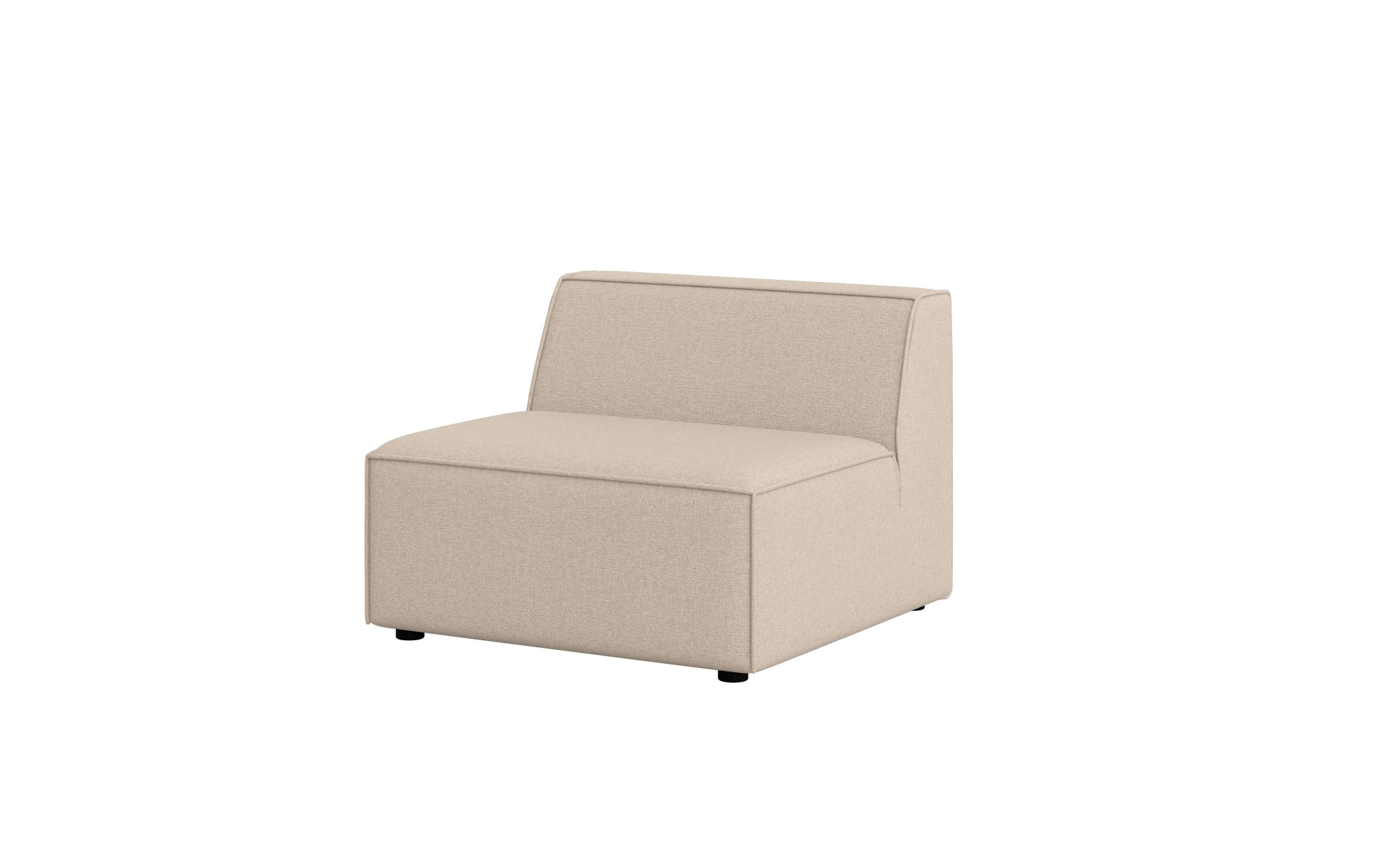 INOSIGN Sessel »Bequemer Sessel Cavan, Maße B/T/H: 90/90/72 cm«, ohne Armlehne, mit Wellenunterfederung, auch in Bouclé