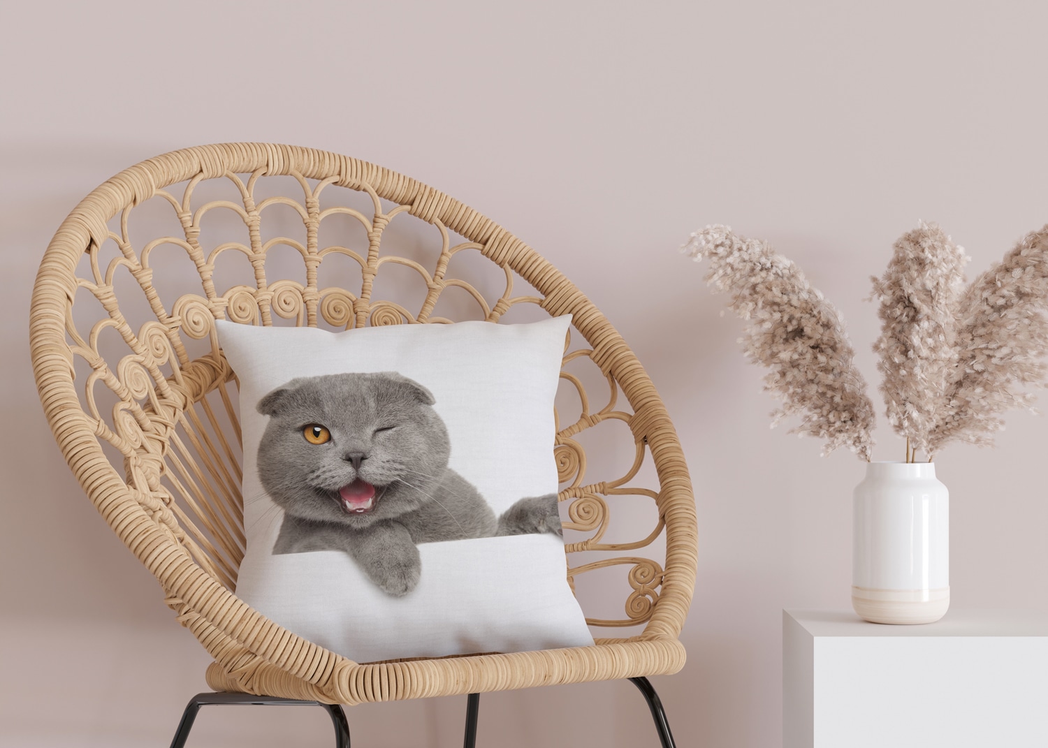 queence Dekokissen »Britisch Kurzhaar«, Kissenhülle mit HD Premium Druck, geruchsneutral, 40x40cm