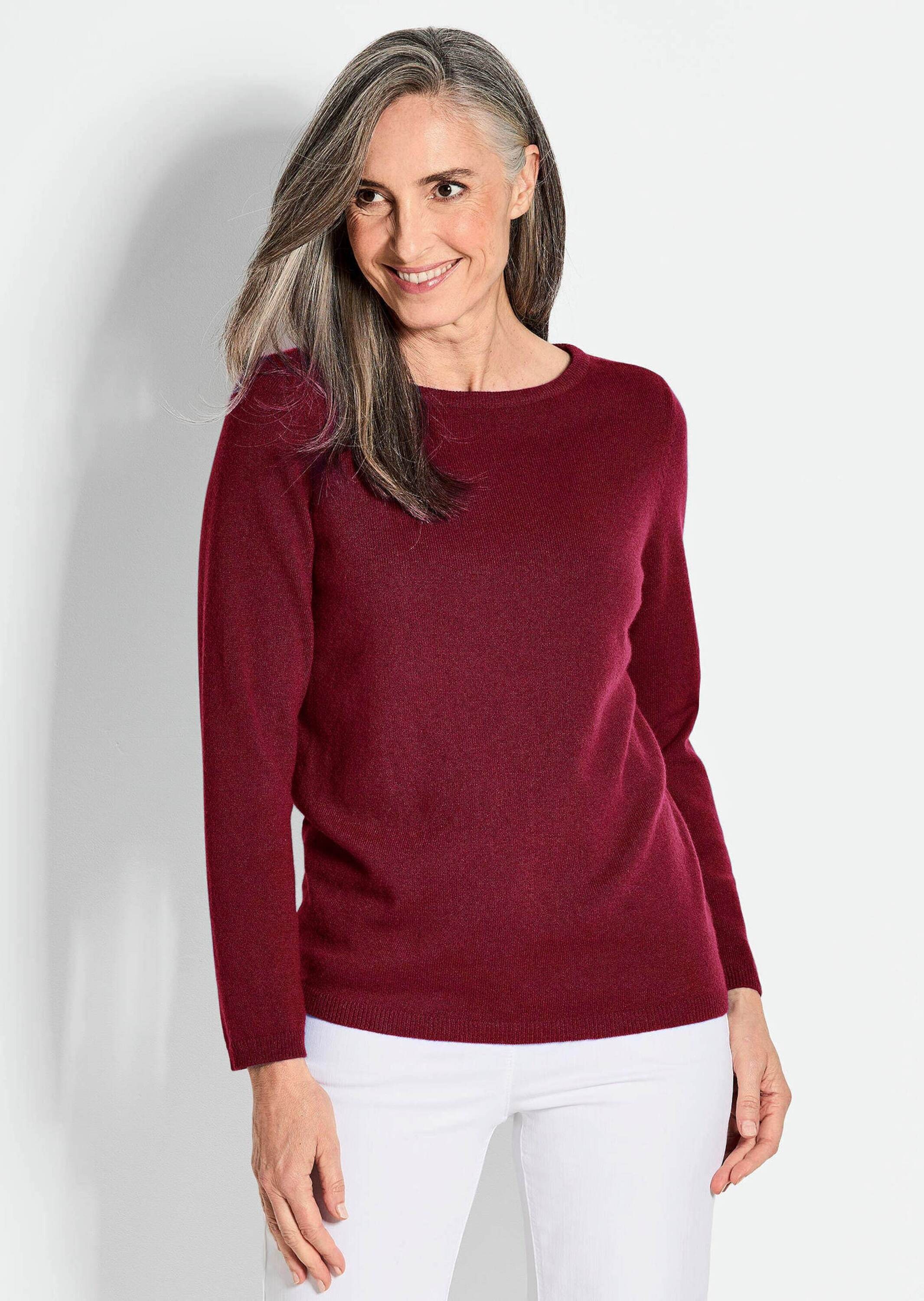 GOLDNER Strickpullover »Kaschmirpullover mit U-Boot Ausschnitt«