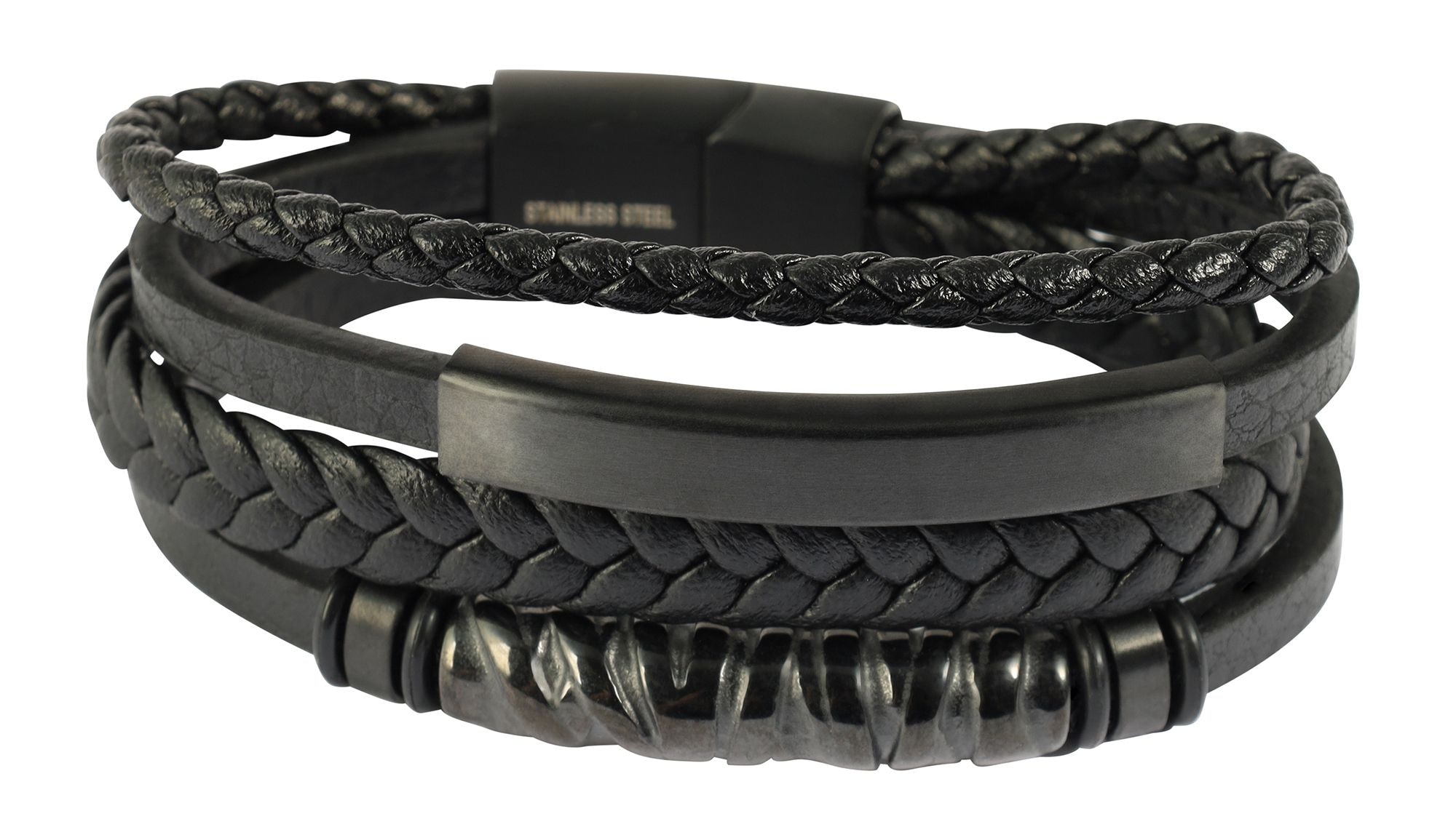 Adelia´s Lederarmband »Herren Armband ¿ Lederarmband aus Leder 19 cm«