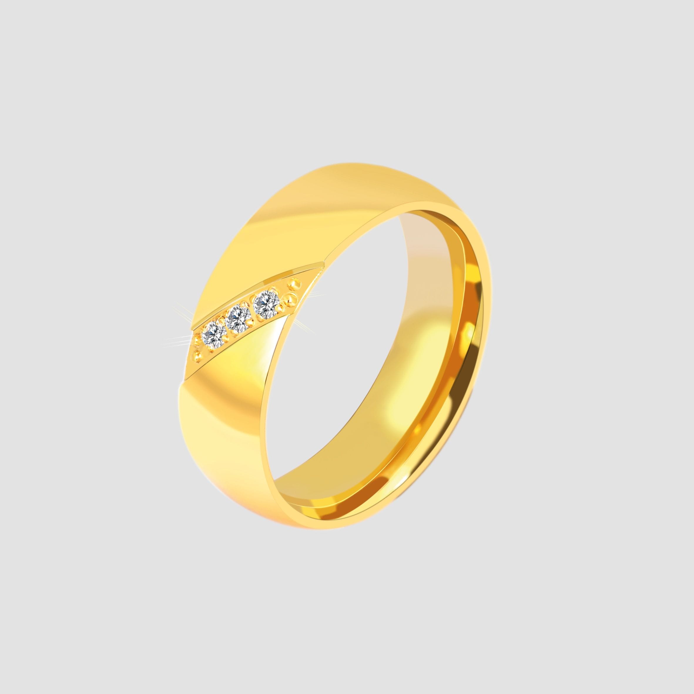 Adelia´s Fingerring »Damen Ring aus Edelstahl mit Strass Steinchen«