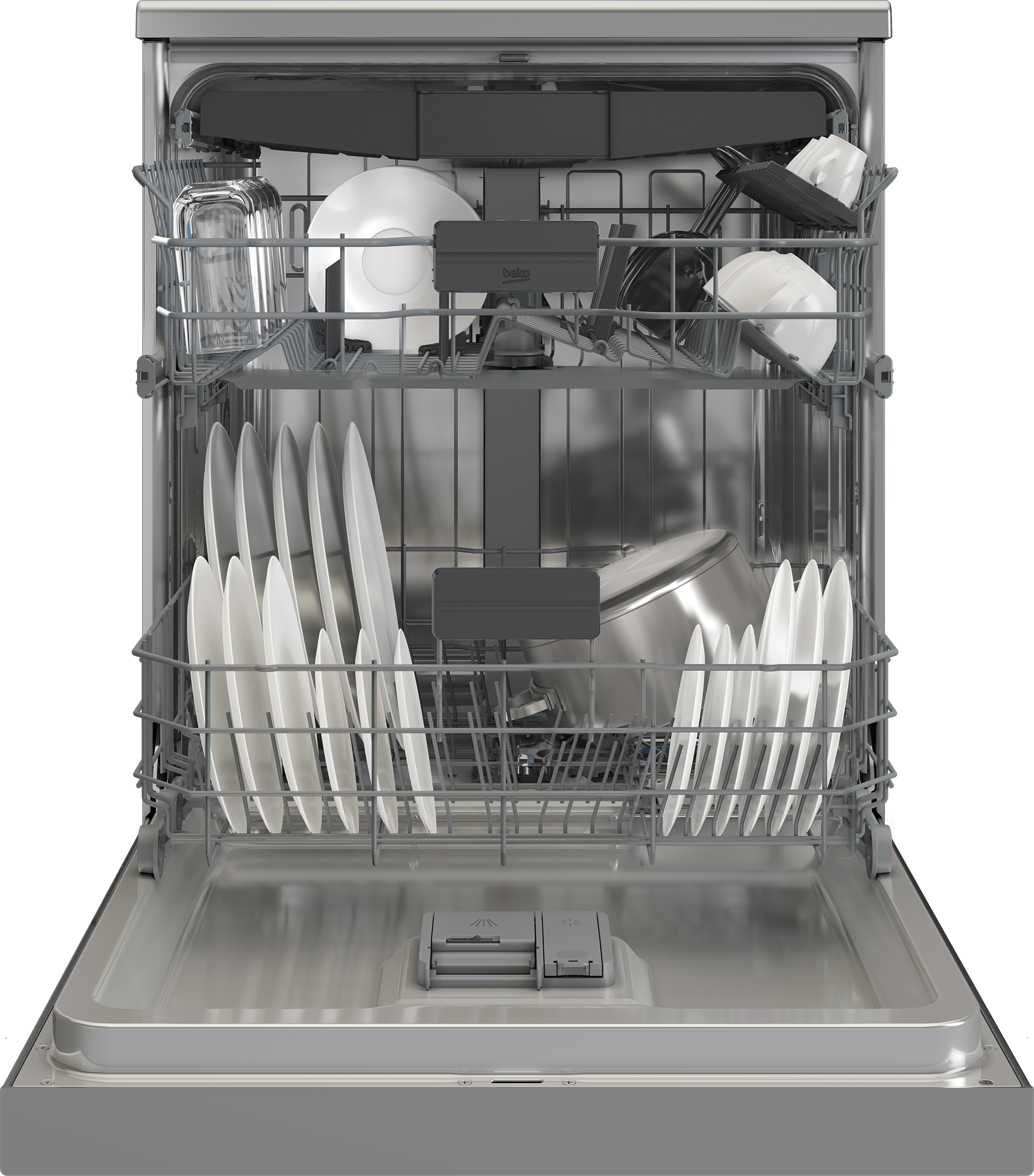 BEKO Standgeschirrspüler »BDFN16R46XW« 9,5 l 15 tlg. Maßgedecke Quick&Shine – schnelle Reinigung mit optimaler Trocknung