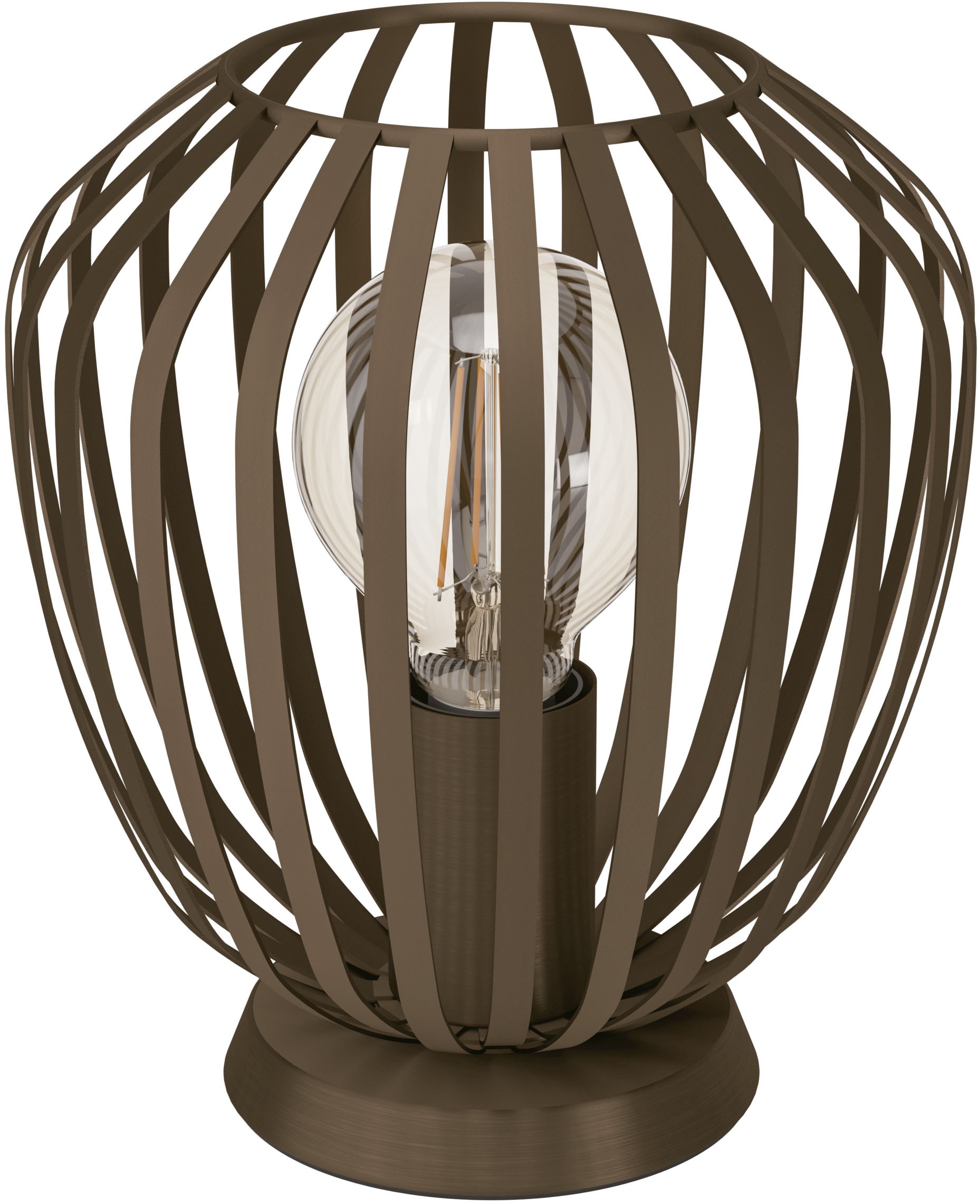 EGLO Tischleuchte »ESPINAL Tischlampe - Stahl - E27 - 1X40W - IP20« E27 1 Stk. Nachttischlampe, Schreibtischleuchte, Leselampe, H22,5 x Ø19,5 cm