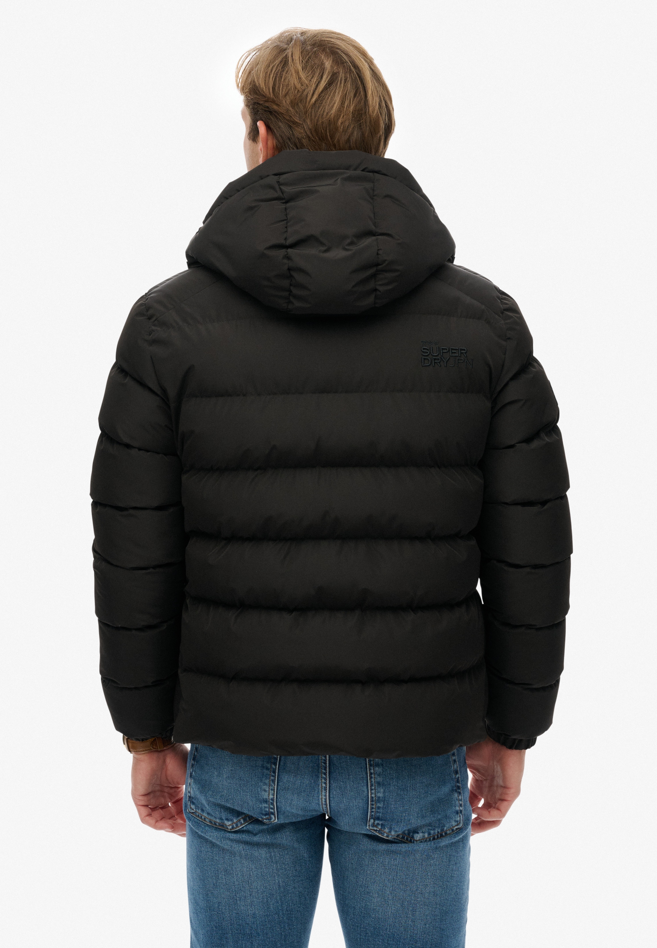 Superdry Steppjacke »HOODED SPORTS PUFFER JACKET«, mit Kapuze
