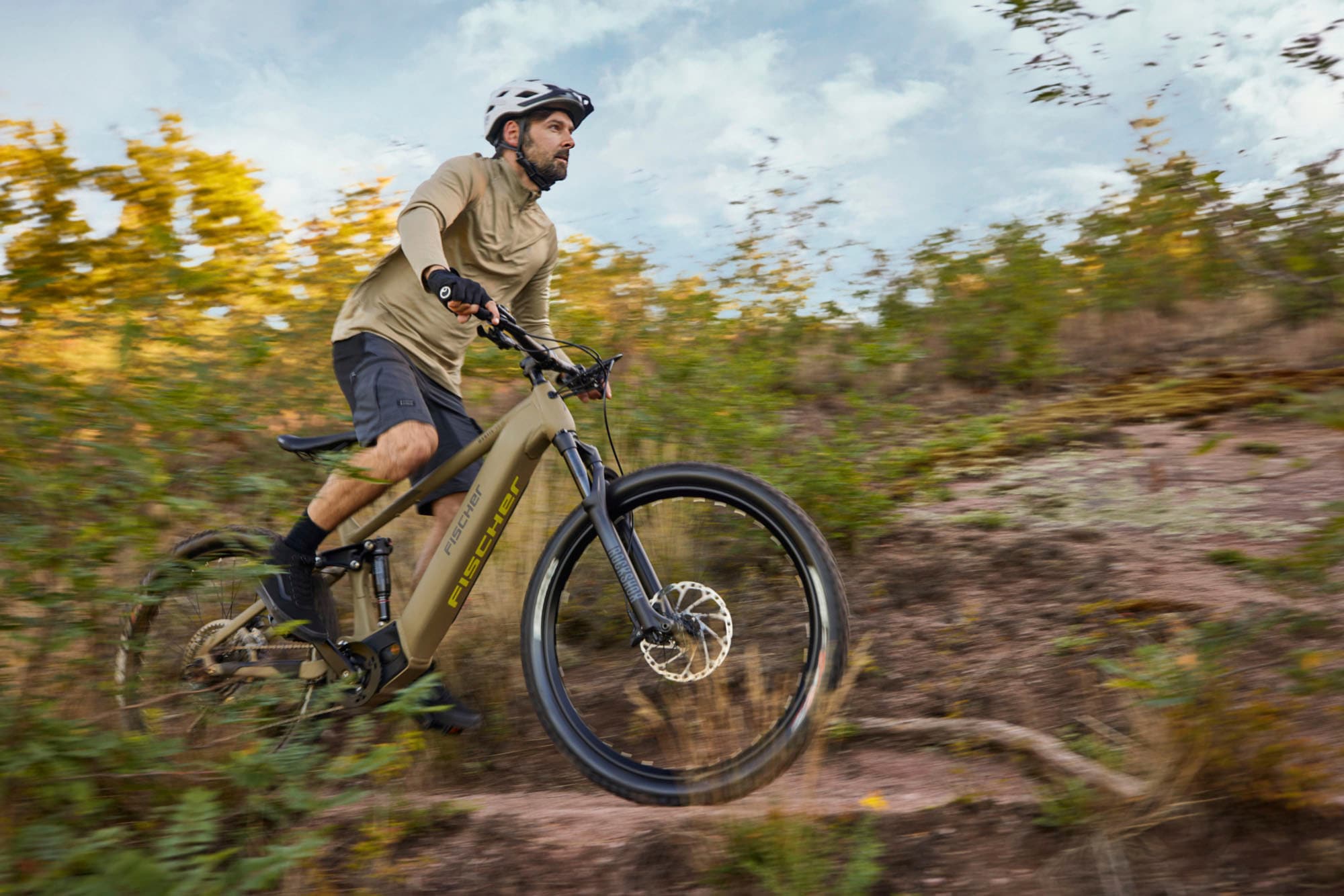 FISCHER Fahrrad »MONTIS 10.0i Fully 711« 12 Gang SRAM SX 11-50 Kettenschaltung Schaltwerk Mittelmotor mit Akku-Ladegerät | mit Werkzeug,  Pedelec, Elektrofahrrad für Damen und Herren, MTB