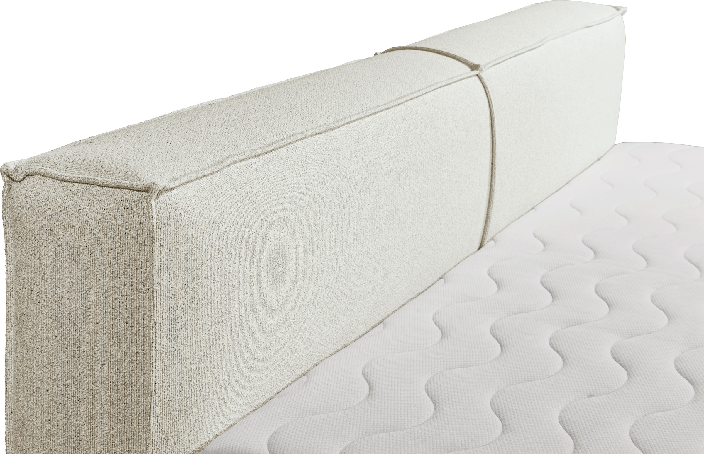ED EXCITING DESIGN Boxspringbett »Sandon erhältlich in 180cm oder als Familienbett 240cm Breite« 7-Zonen-Federkern H3/H4 mit Kokosmatte und Topper (waschbar)