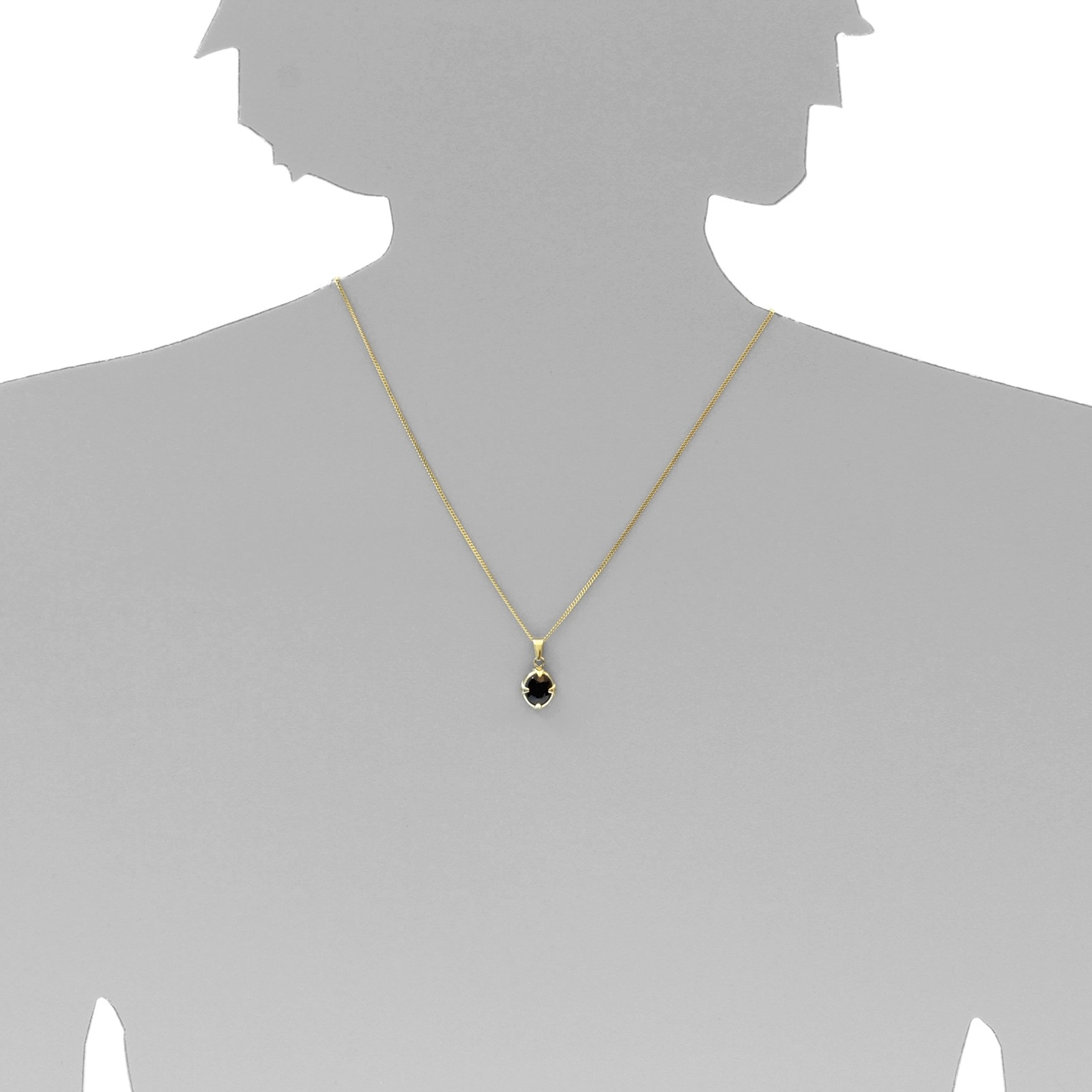 OSTSEE-SCHMUCK Kettenanhänger »- Winola 9x7 - Gold 333/000 - Granat«