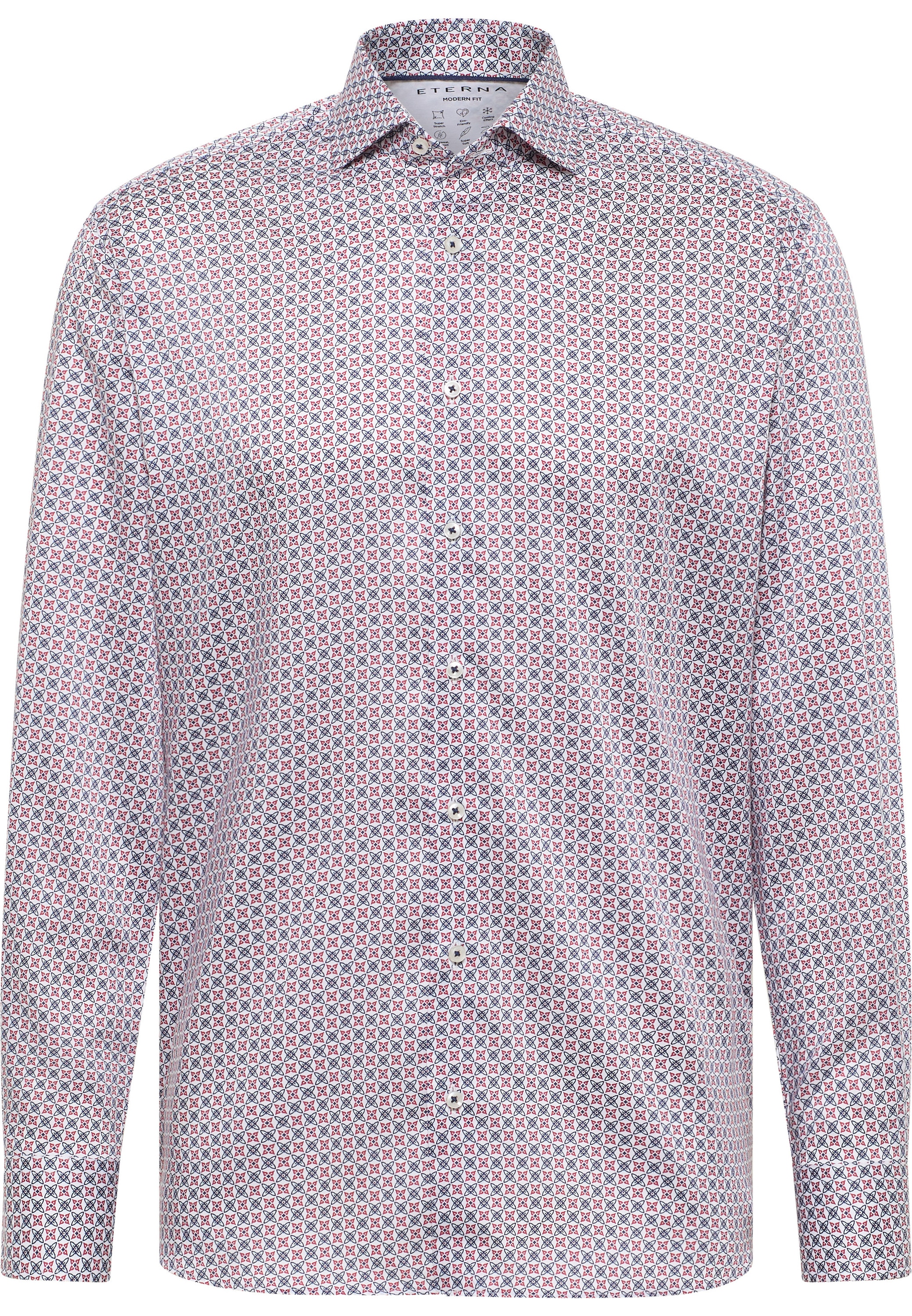 Eterna Langarmhemd »MODERN FIT« EASY IRON (bügelleicht)