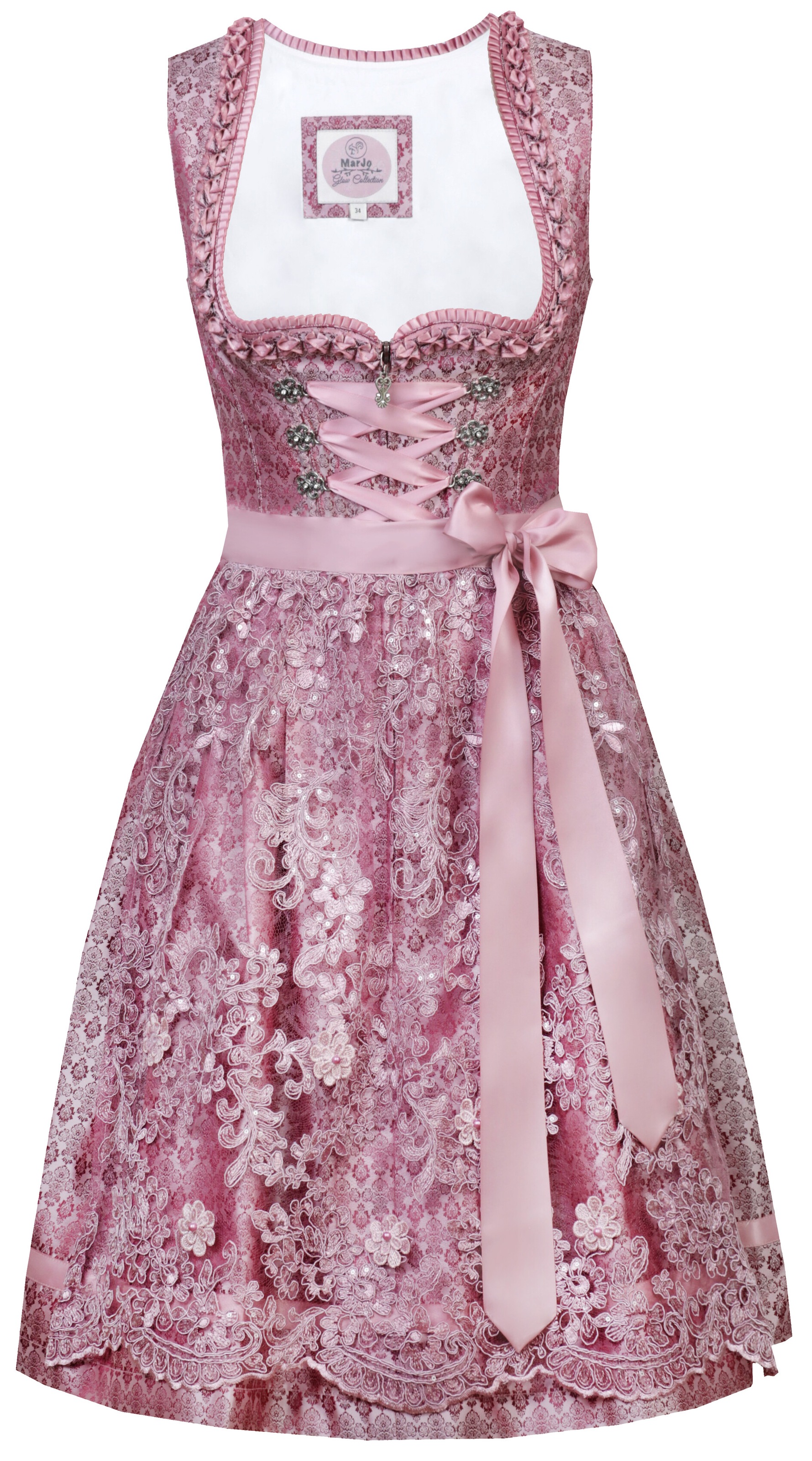 MarJo Dirndl, (2 tlg.), Damen, midi im modischem Monochrom - Look kaufen