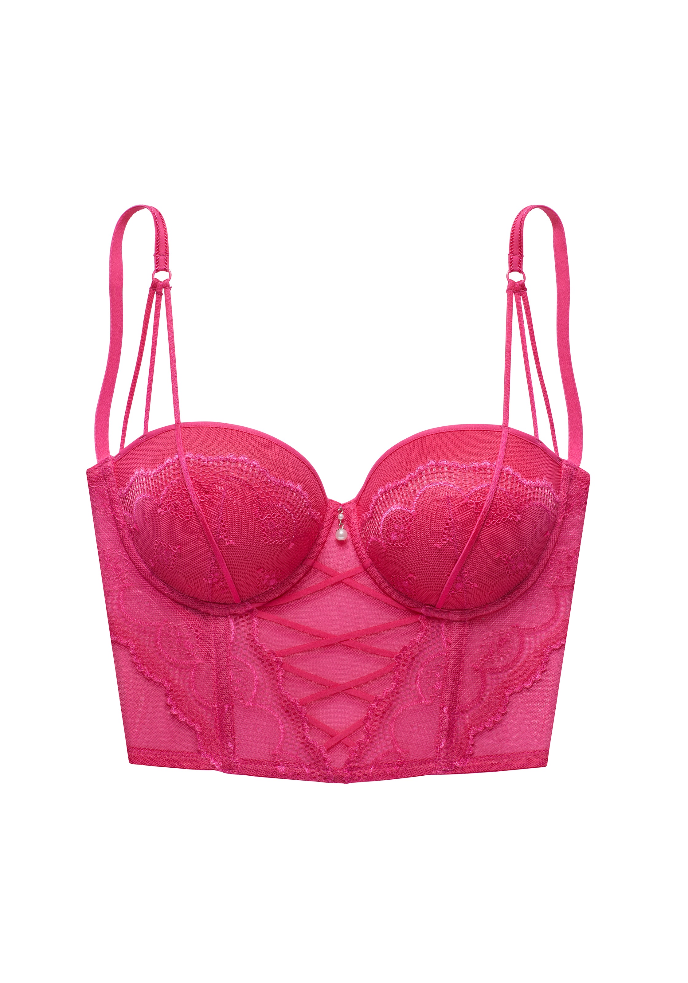 LASCANA Corsage mit Push-up-Kissen im Balconnet-Schnitt, Reizwäsche, sexy Dessous