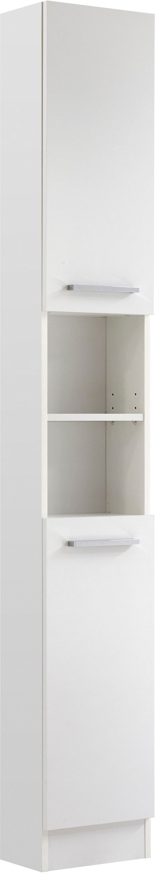 Saphir Badmöbel-Set »Quickset 335 5-teilig, Waschbeckenunterschrank mit LED-Spiegelschrank«, (5 St.), Hochschrank, Unterschrank, Hängeschrank, inkl. Türdämpfer, 7 Türen