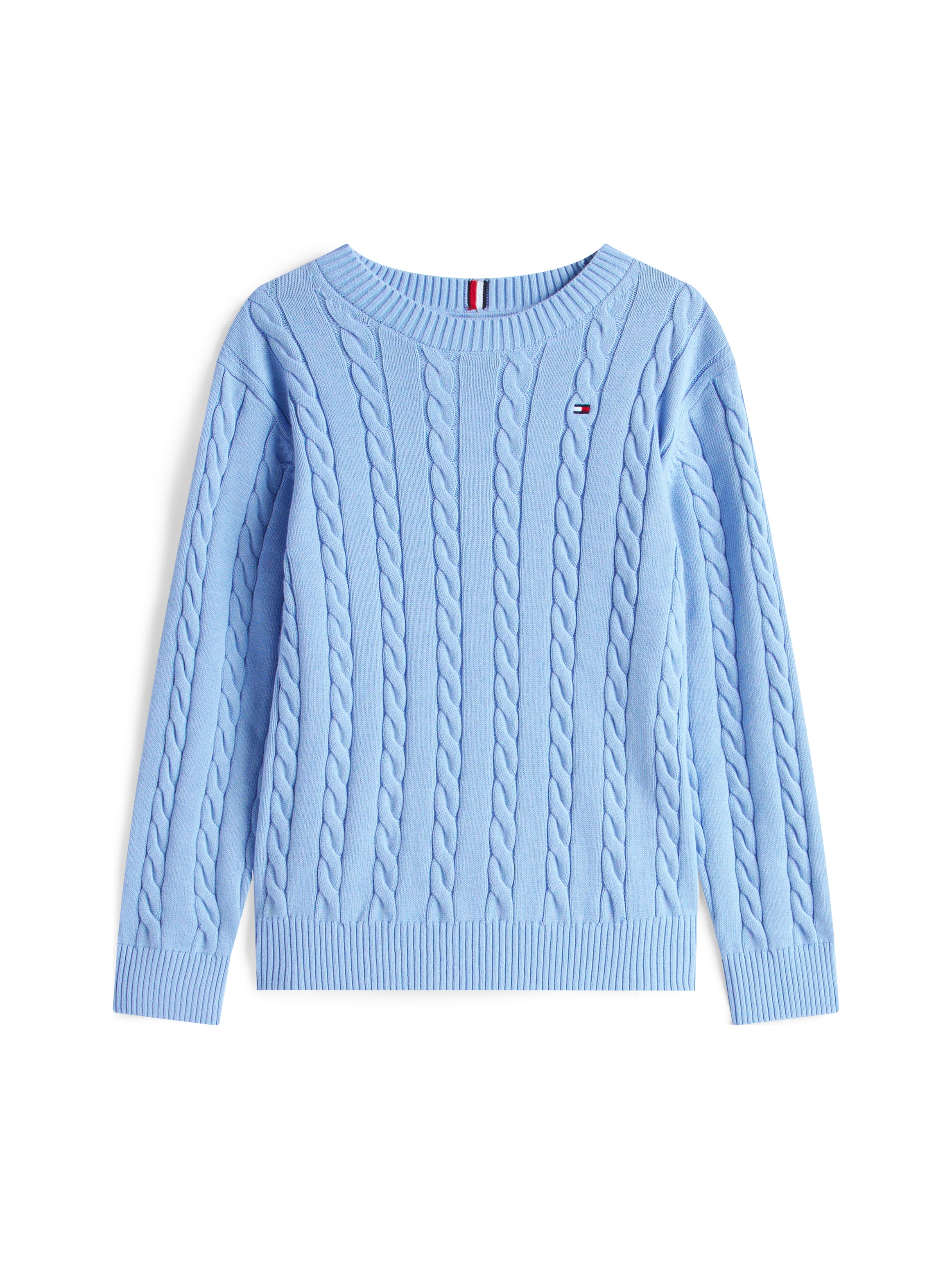 Tommy Hilfiger Strickpullover »COTTON CABLE SWEATER«, für Kinder bis 16 Jahre, mit Zopfmuster