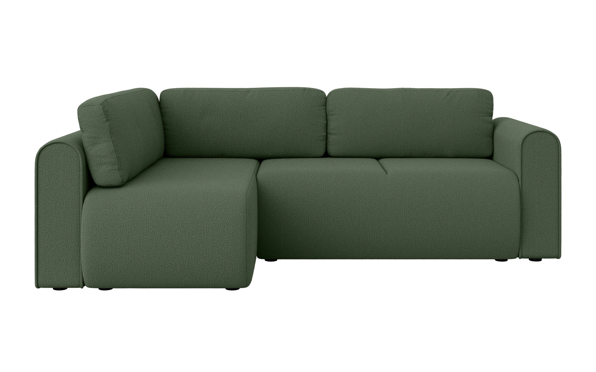 INOSIGN Ecksofa »Zacharia wahlweise Schlafsofa mit Bettkasten, B/T/H 250/166/86 cm« L-Form mit Wellenunterfederung, Ottomane rechts oder links bestellbar
