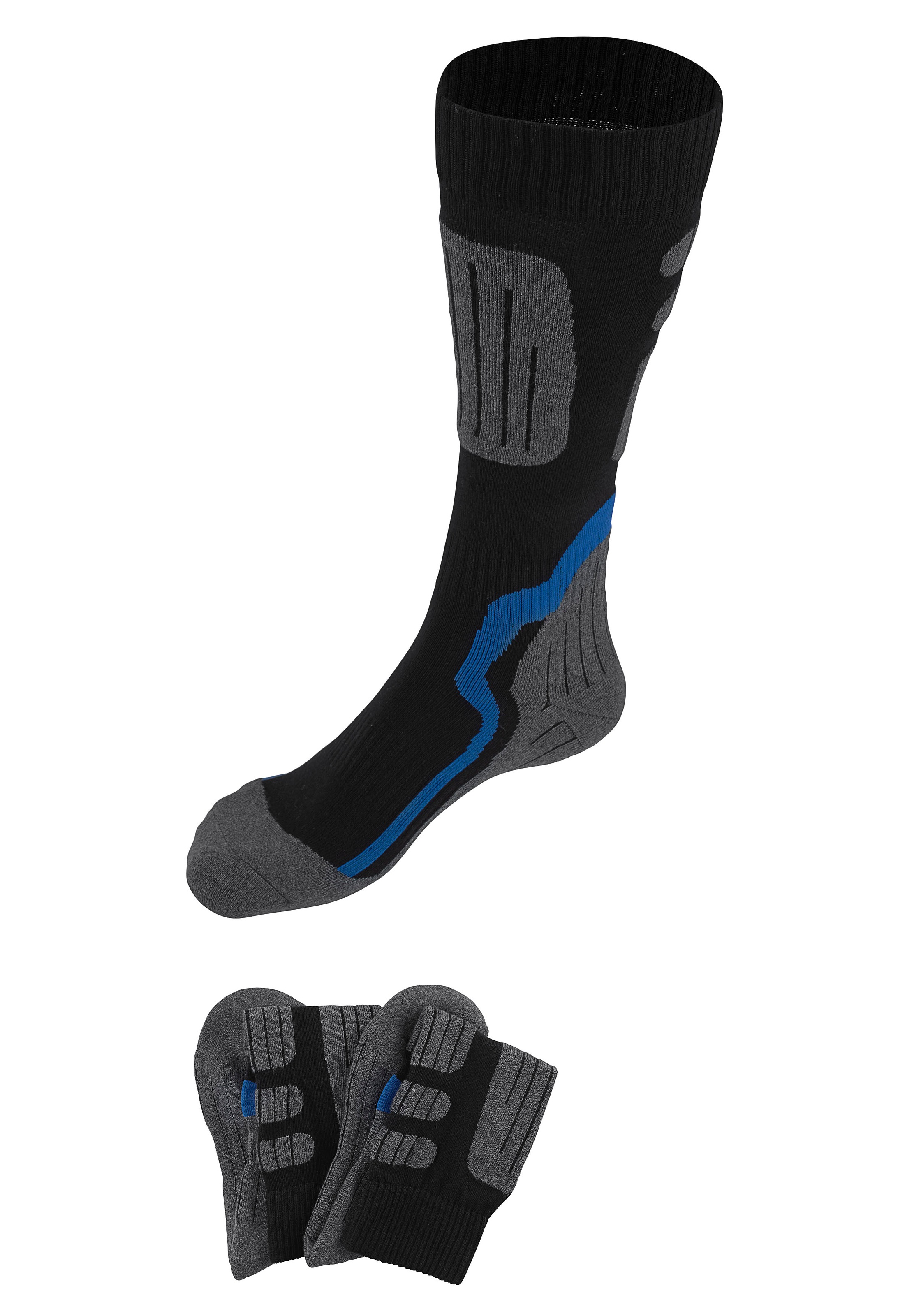 H.I.S Kniestrümpfe, (Packung, 2 Paar), ideal für Wintersportaktivitäten