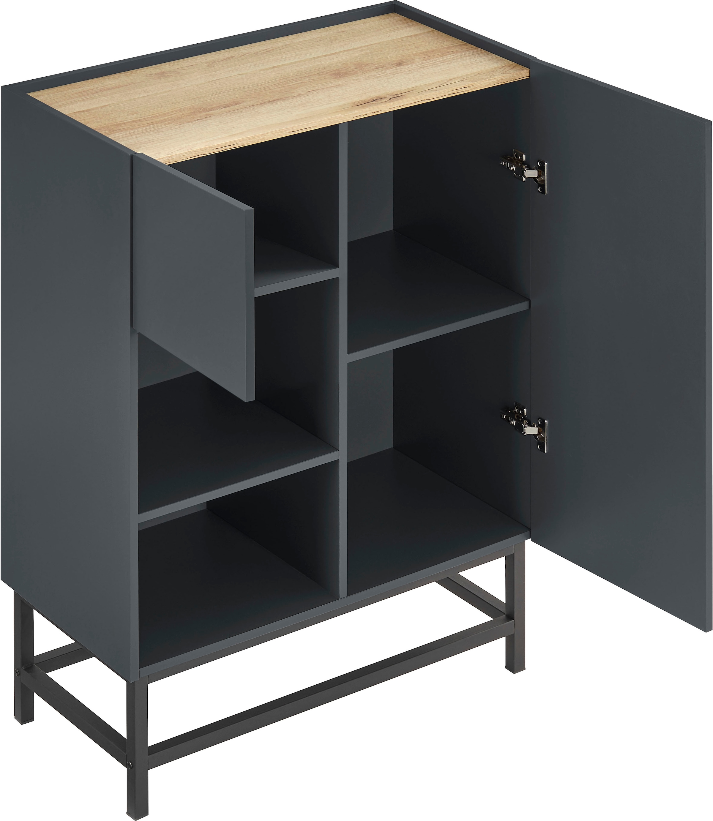 OTTO home Highboard »Azly« pflegeleichte Melaminoberfläche, robustes Metallgestell, ABS-Kanten