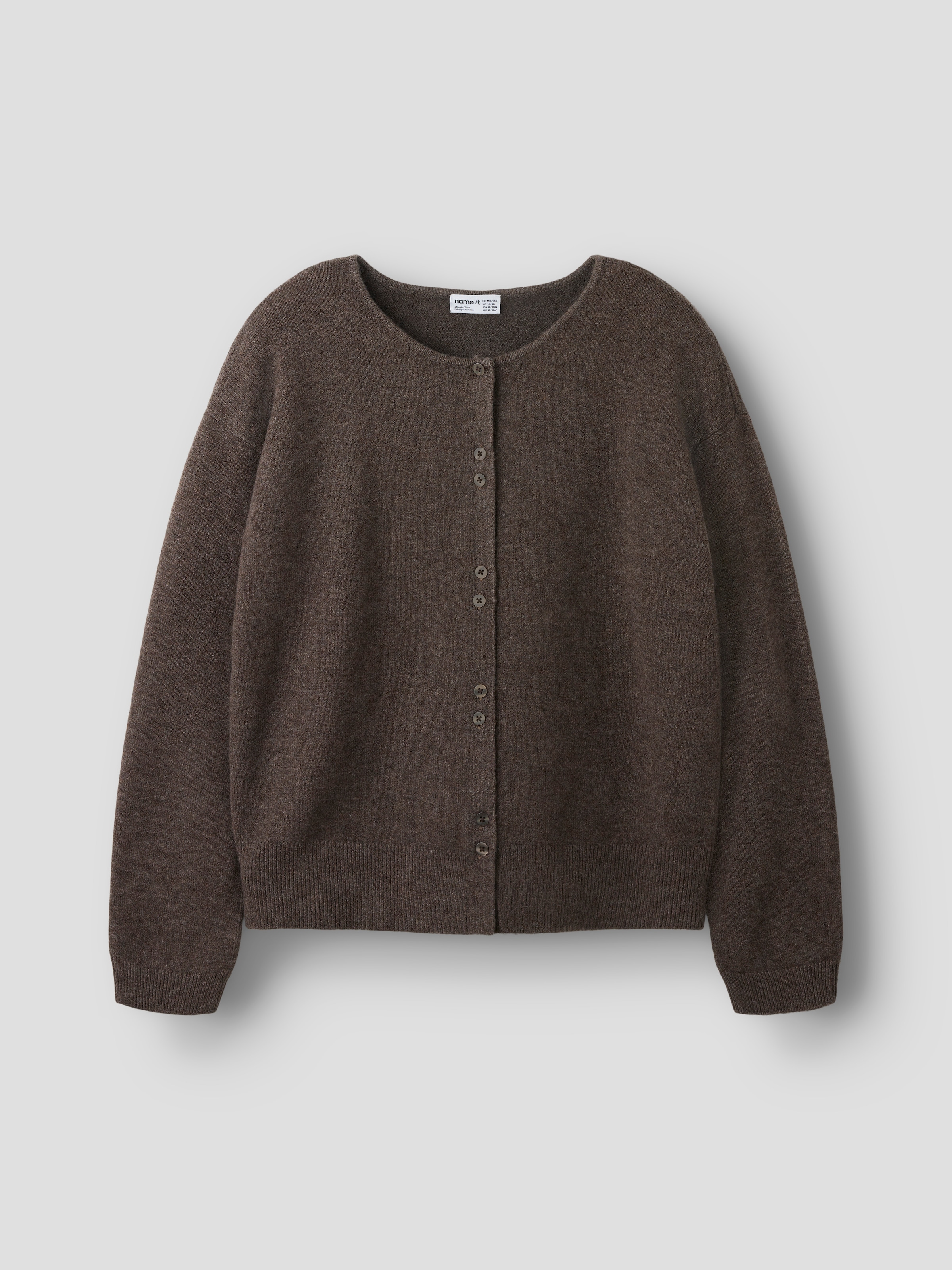 Name It Strickjacke »NKFLEMINA LS CARDIGAN« Materialmix, regular fit