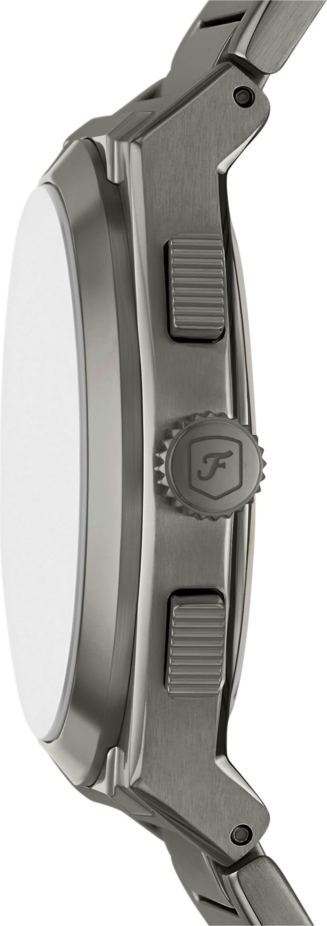 Fossil Chronograph »EVERETT«, Quarzuhr, Armbanduhr, Herrenuhr, Edelstahlarmband, analog