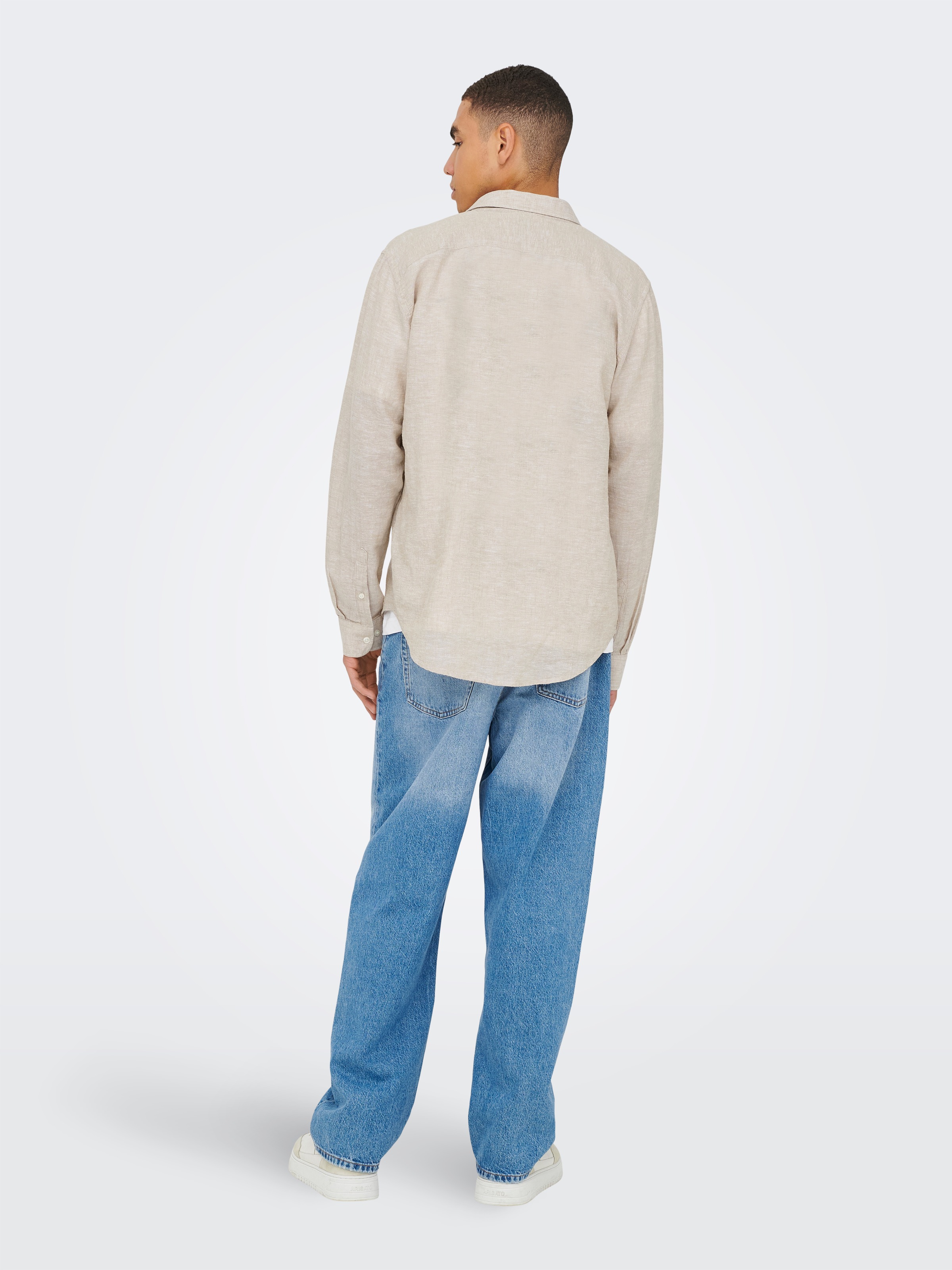 ONLY & SONS Langarmhemd »ONSCAIDEN LIFE REG LS 1 PKT SHIRT NOOS«